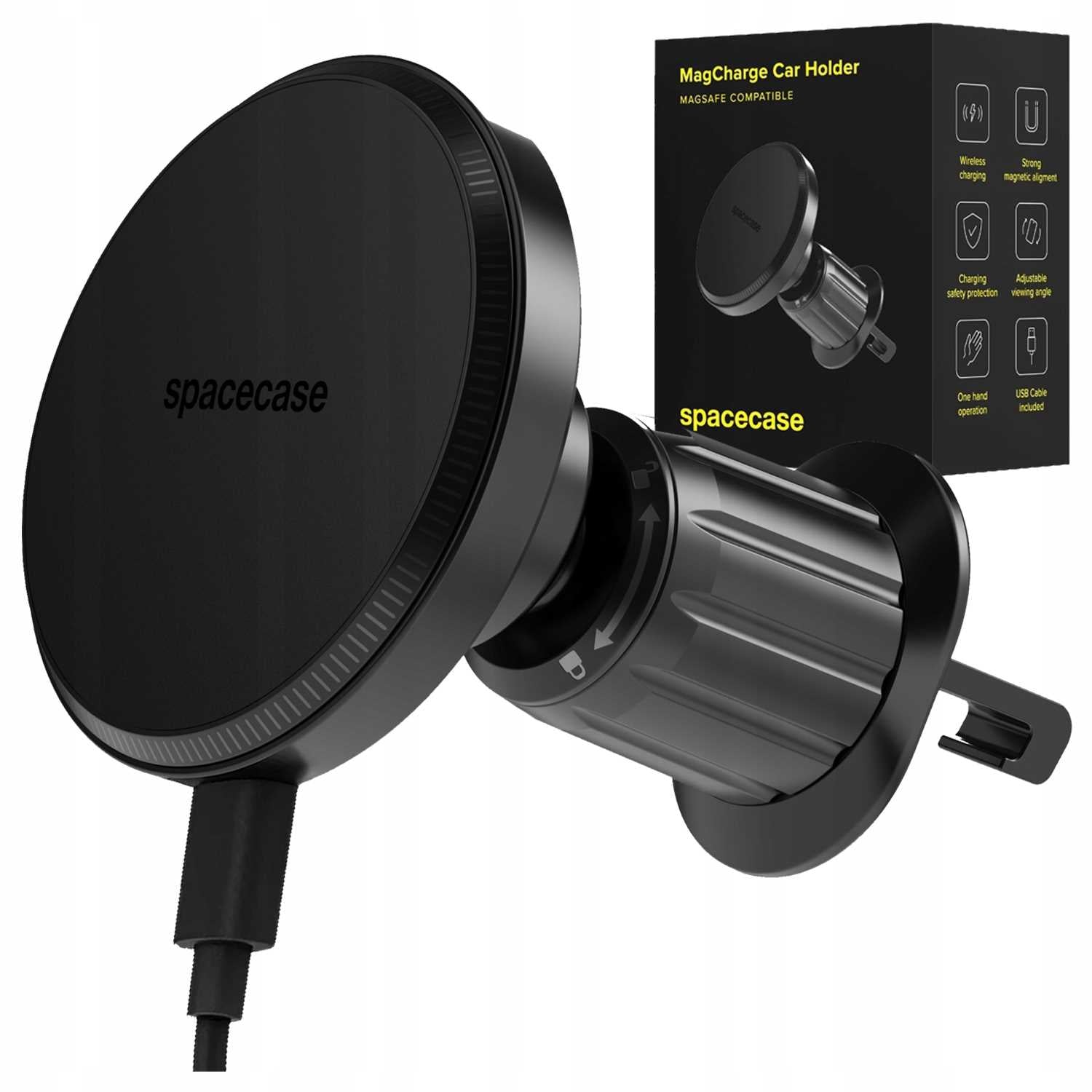 Car phone holder for air vent Spacecase black
