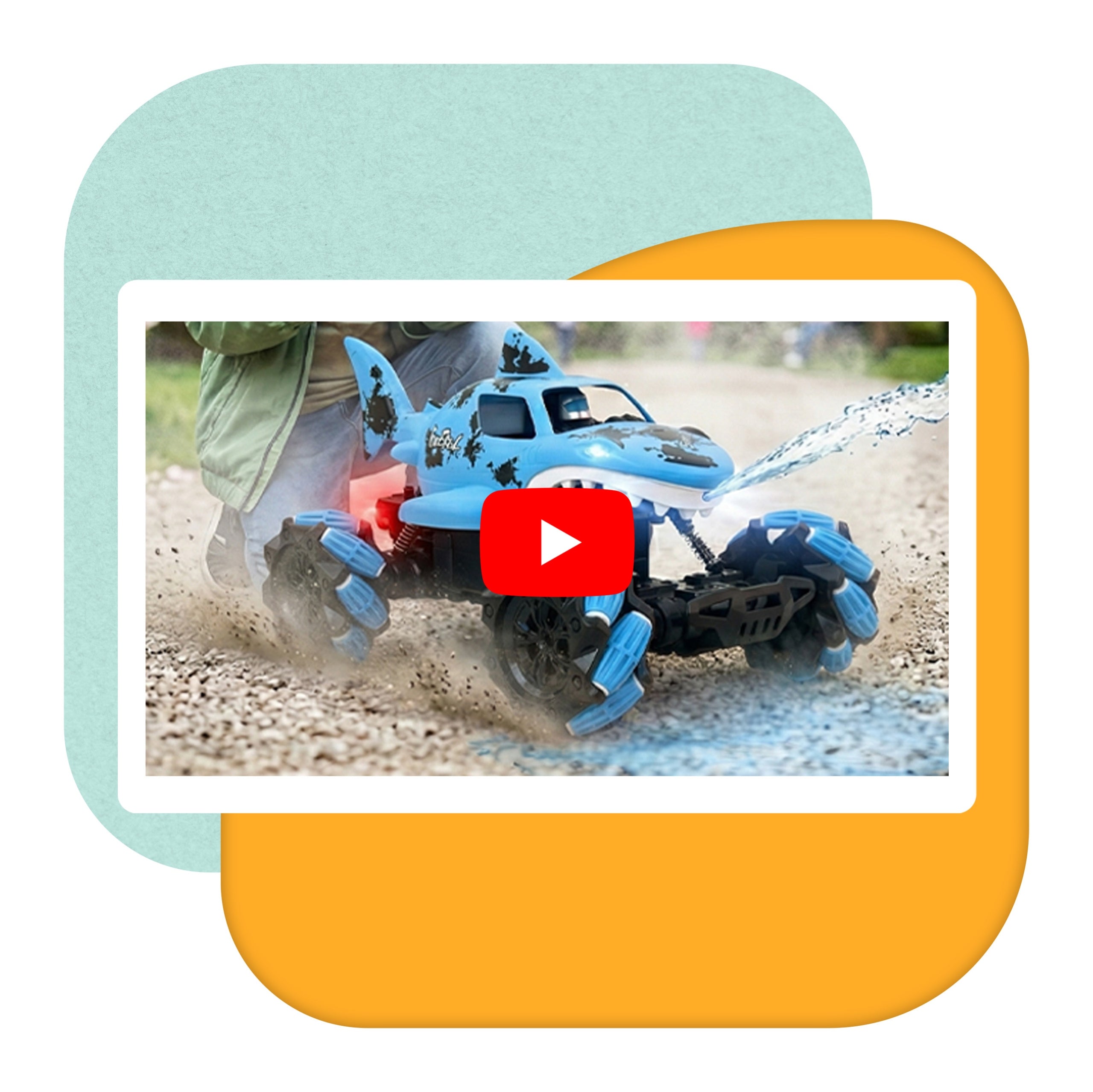 Car remote controlled car RC Shark Blaster shooting water PLAYIO Packaging status original