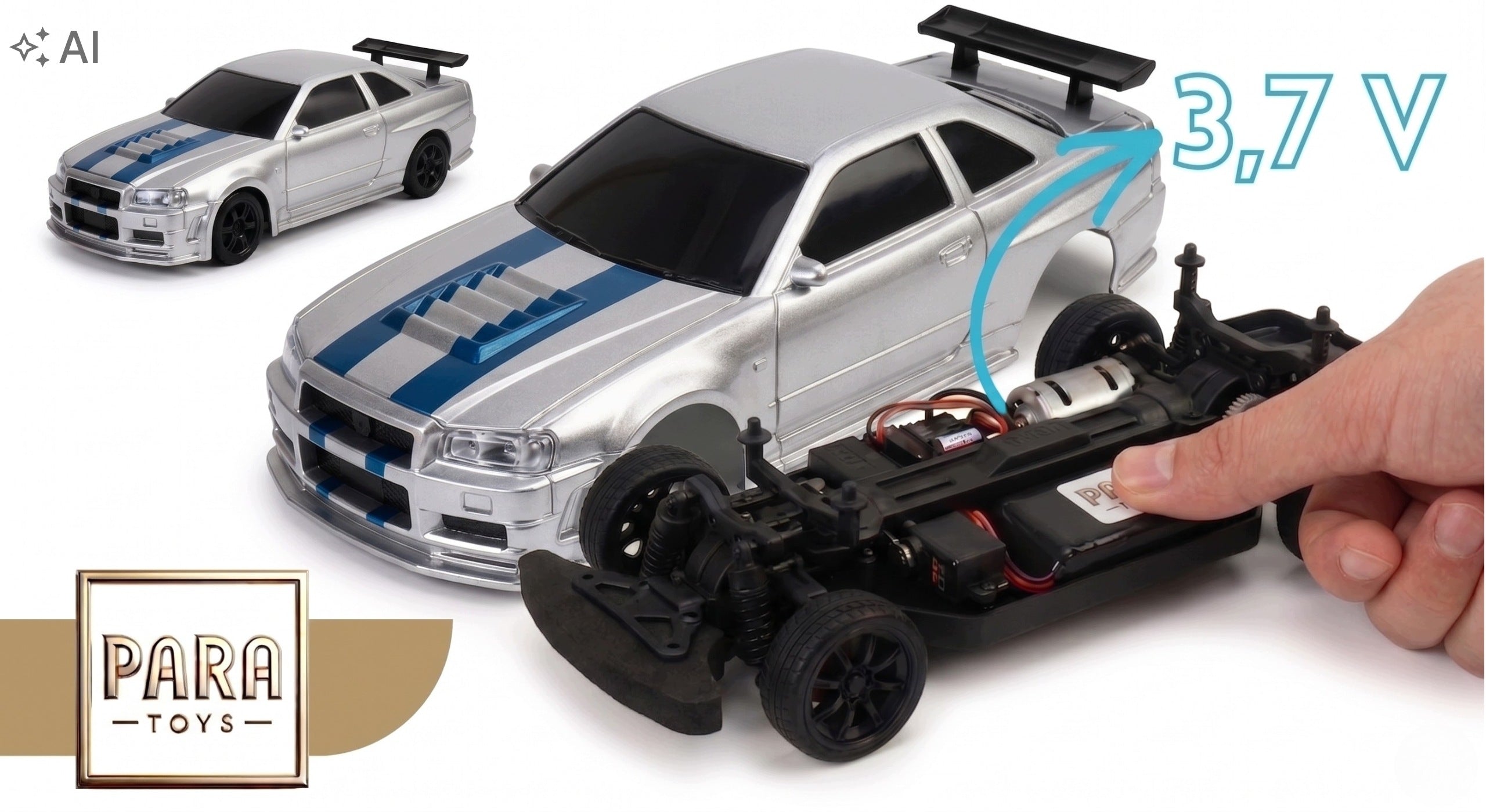 Car remote controlled drift car 4x4 fast 1:43 for remote control gift Packaging status original