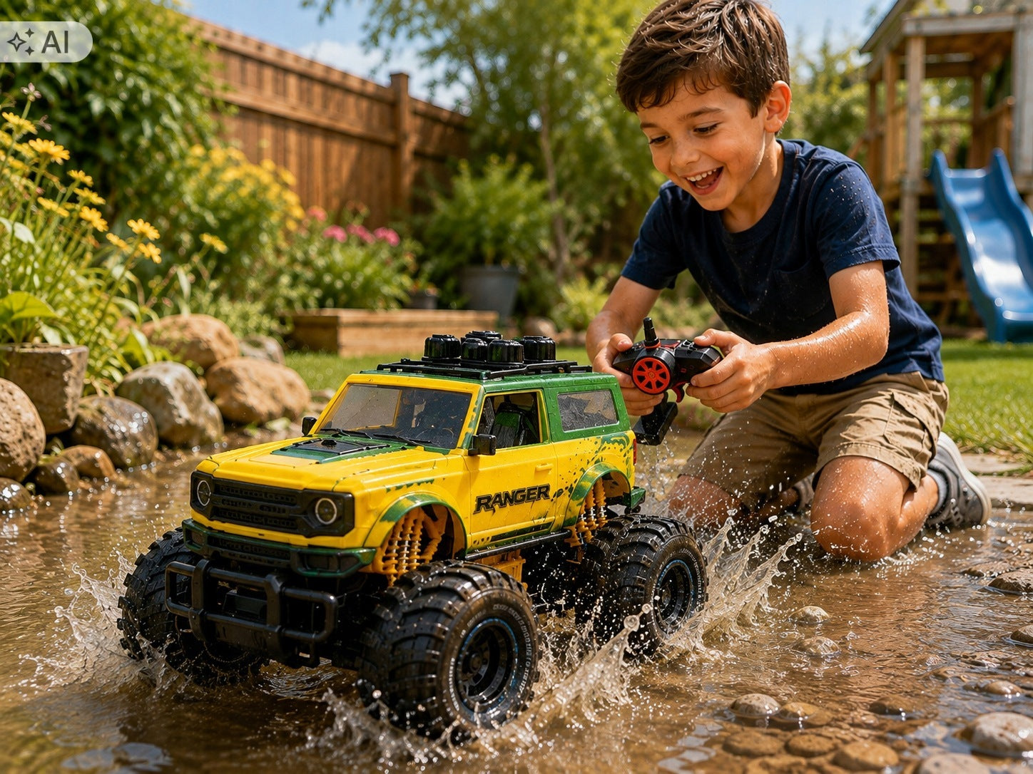 Car remote controlled off-road auto RC battery waterproof 8+ Manufacturer code auto RC zdalnie sterowane wodooodporne