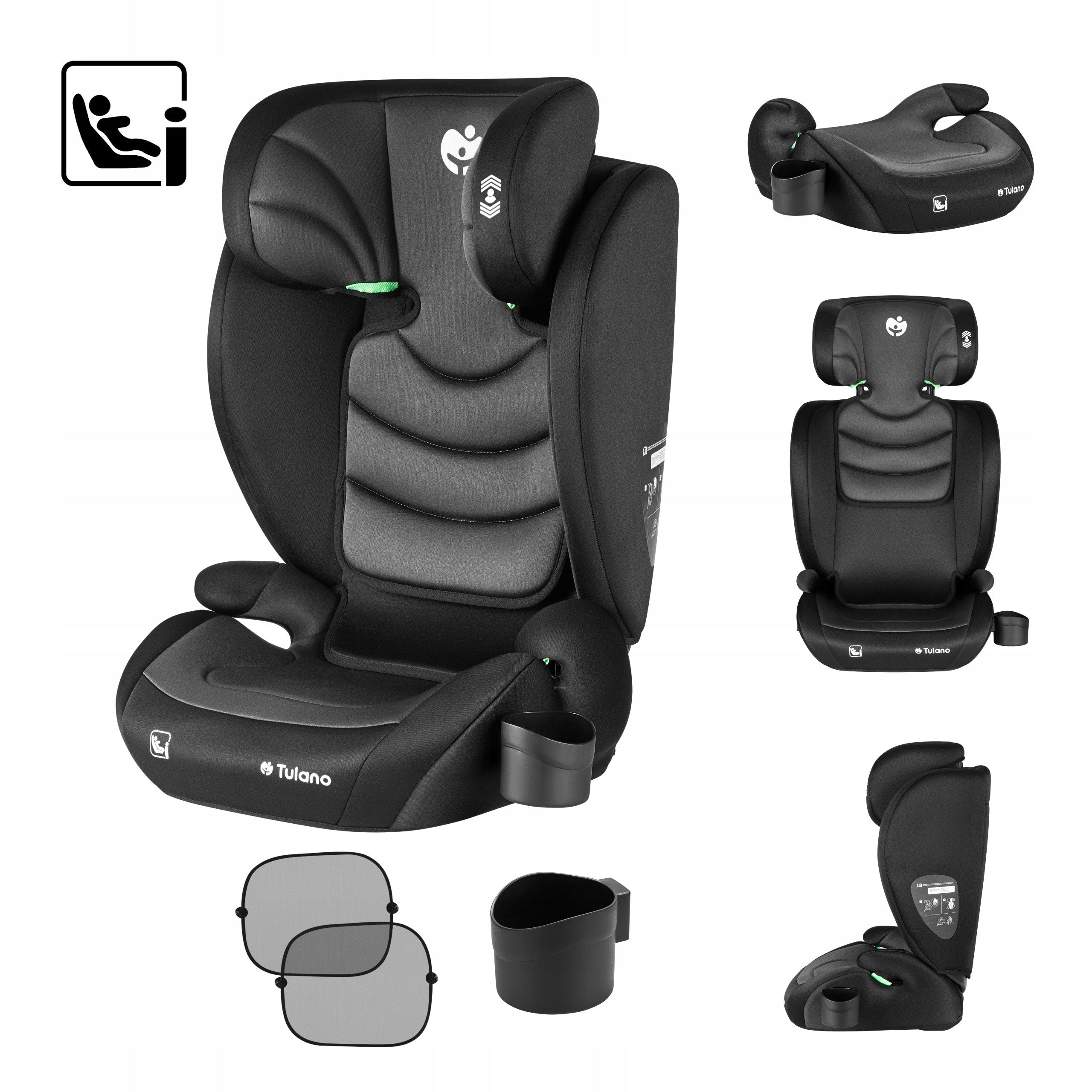 Car seat 15-36kg TULANO i-Size R129 stand 100-150
