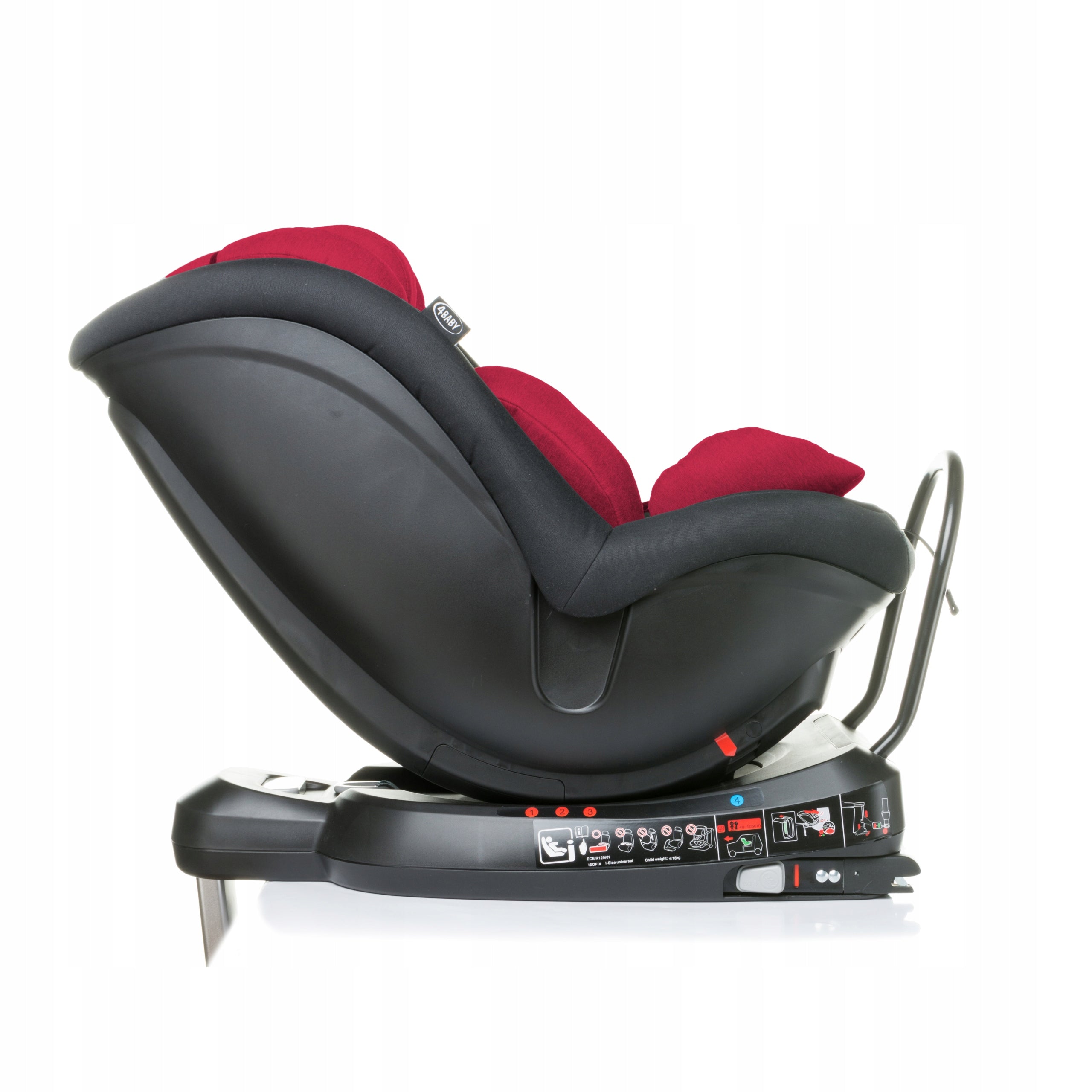 Car seat 4Baby Nano-Fix 0-18 kg ISOFIX i-Size 40-105 cm Red EAN (GTIN) 5901691956896