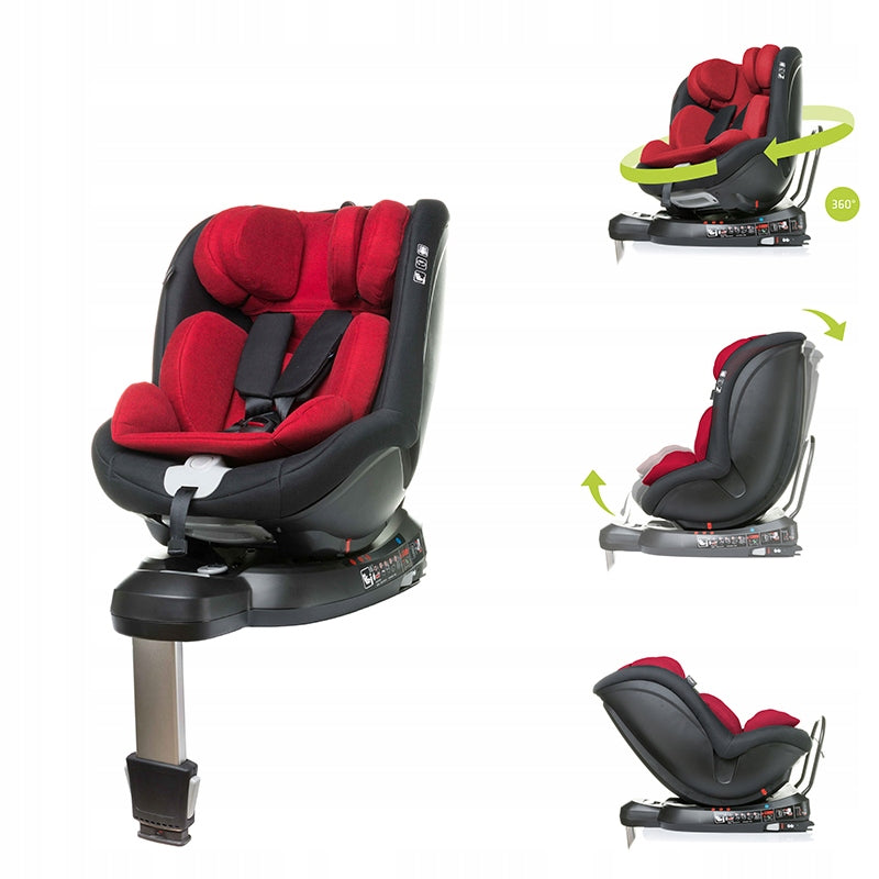 Car seat 4Baby Nano-Fix 0-18 kg ISOFIX i-Size 40-105 cm Red