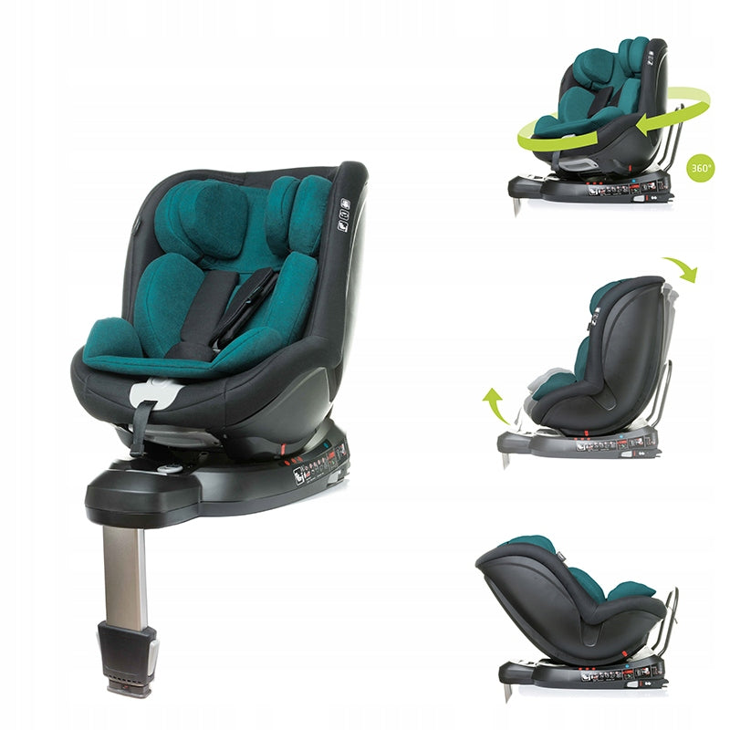 Car seat 4Baby Nano-Fix 0-18 kg ISOFIX i-Size 40-105 cm Turquoise