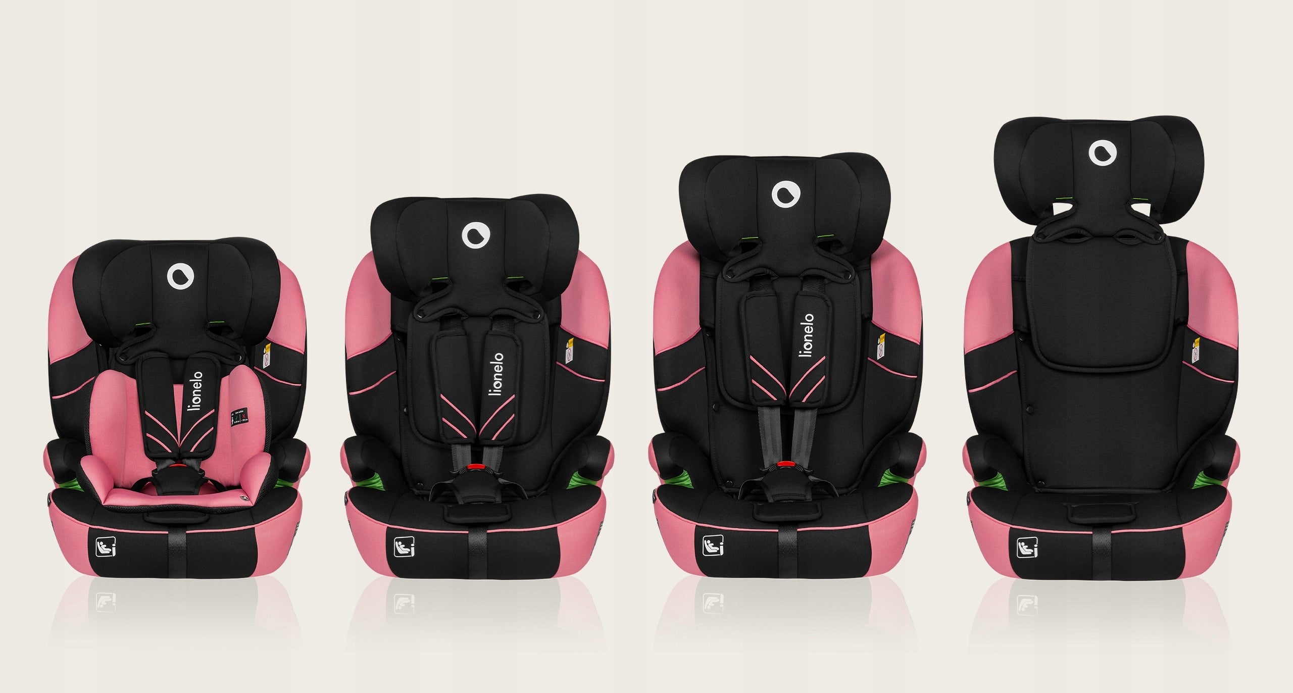 Car seat 76-150cm WIDE SEAT 9-36kg Lionelo LEVI I-SIZE Brand Lionelo