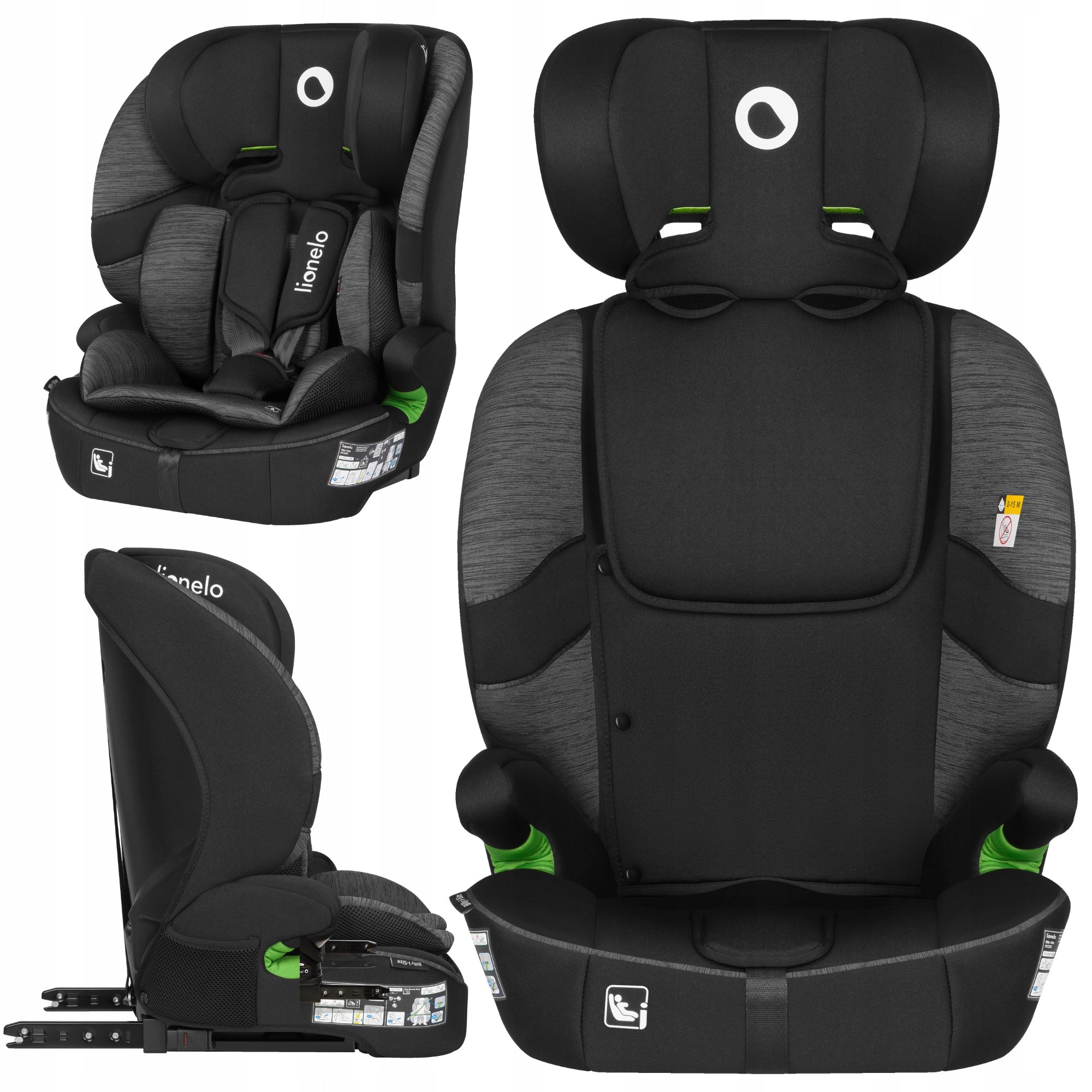 Car seat Lionelo BILLY I-SIZE 2026 BLACK-GRAY