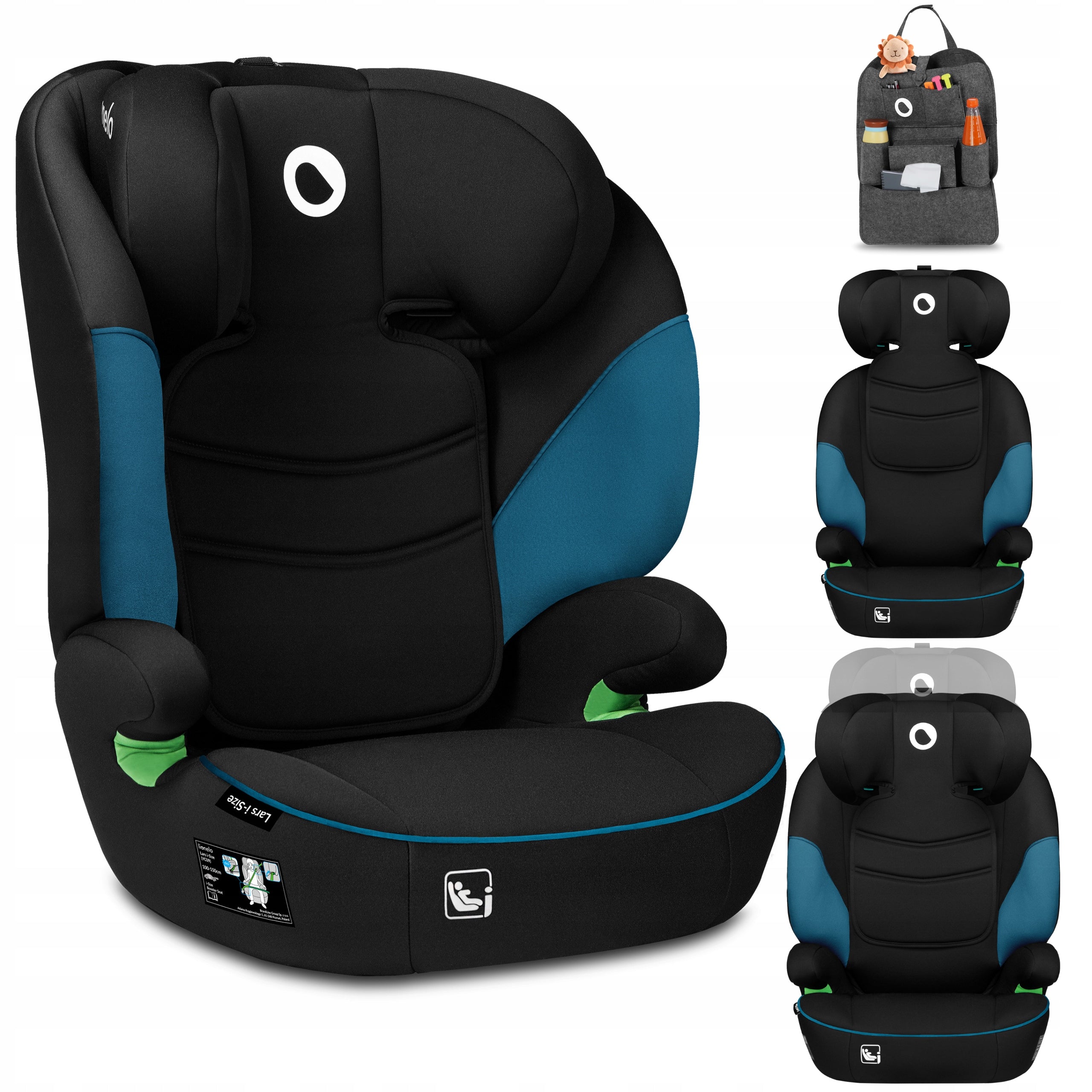 Car seat Lionelo Lars i-size R129 100-150cm tall