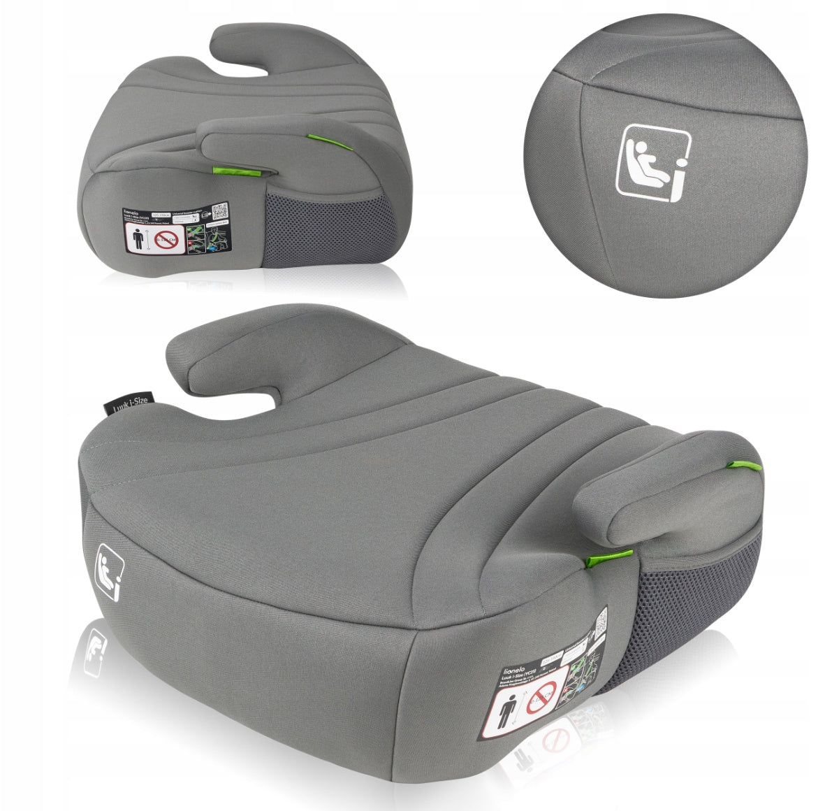 Car seat Lionelo Luuk i-Size 125-150 cm black