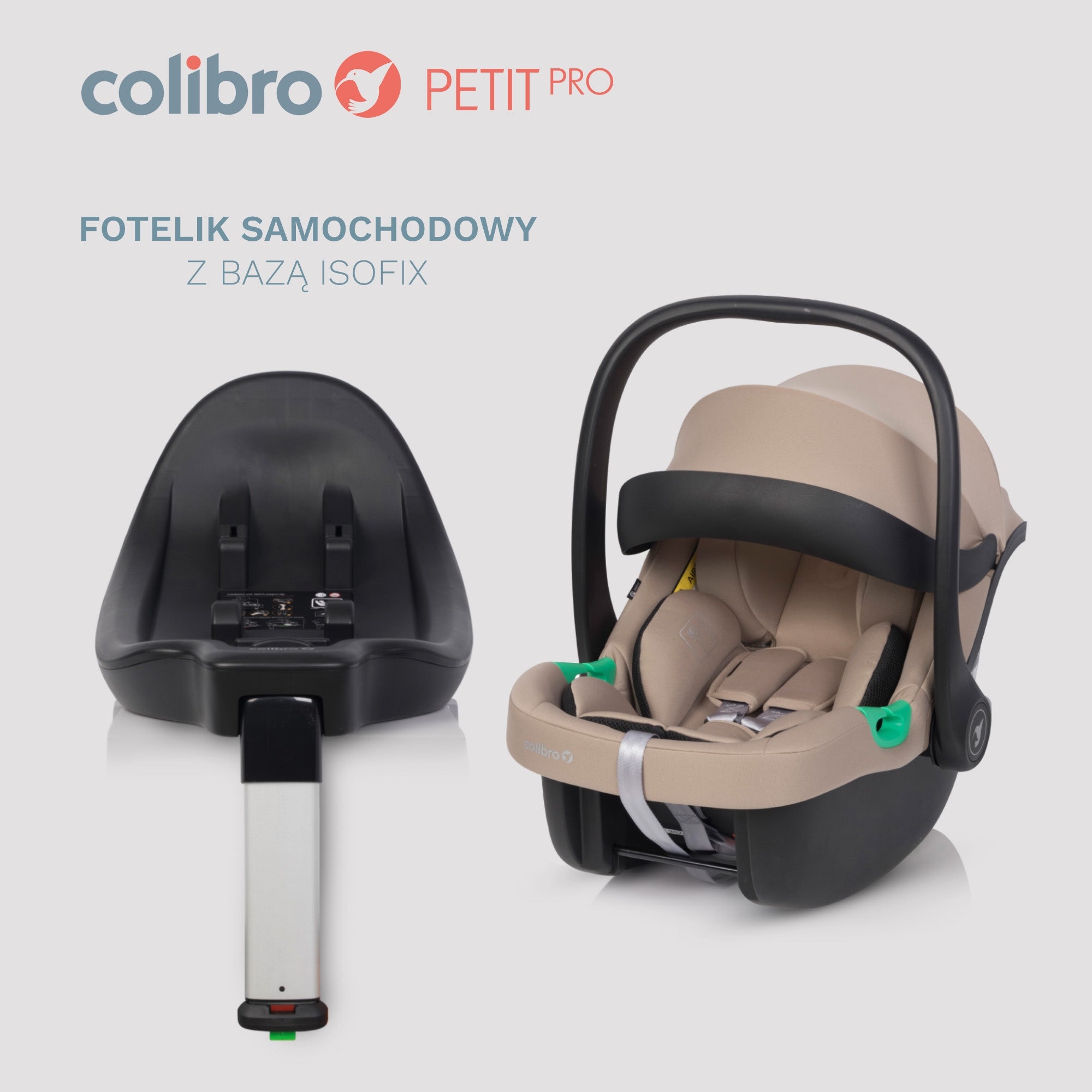 Car seat PETIT PRO 013 kg R129 I-SIZE ISOFIX base from 40 to 87 cm Brand Colibro