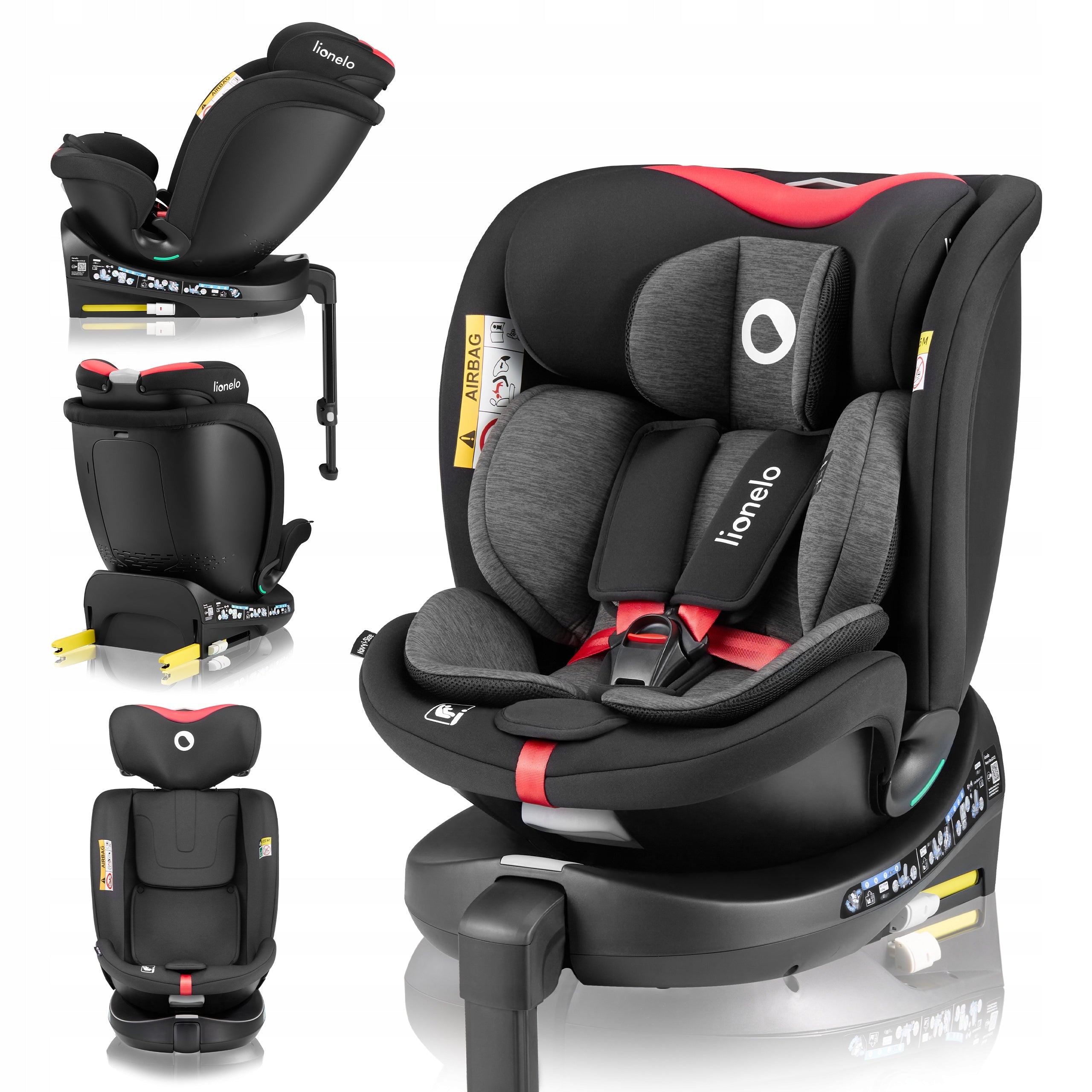 Car seat ROTATING base 360° ISOFIX 40-150cm Lionelo Navy i-Size EAN (GTIN) 5903771709750