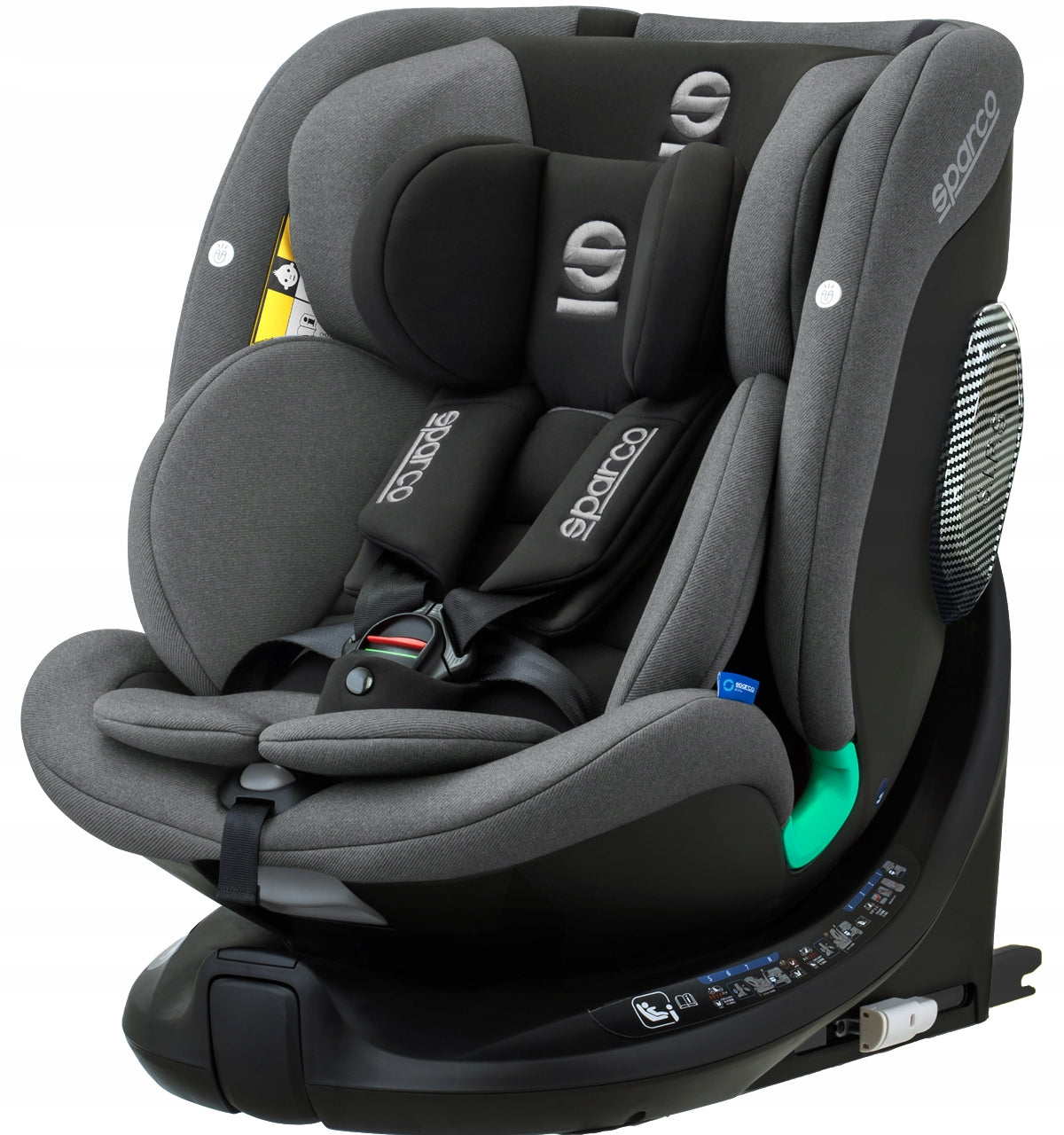 Car seat Sparco SK7000I GREY 0-36 kg 40-150 cm ISOFIX swivel