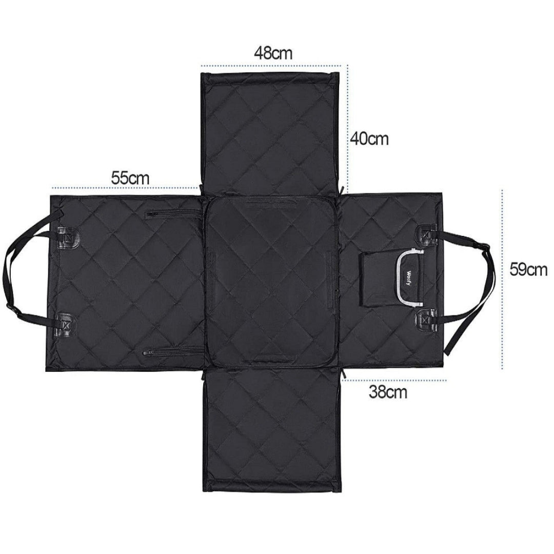 Car seat Woofy black XL made of plastic, waterproof + FREEBIE Product height 60 cm
