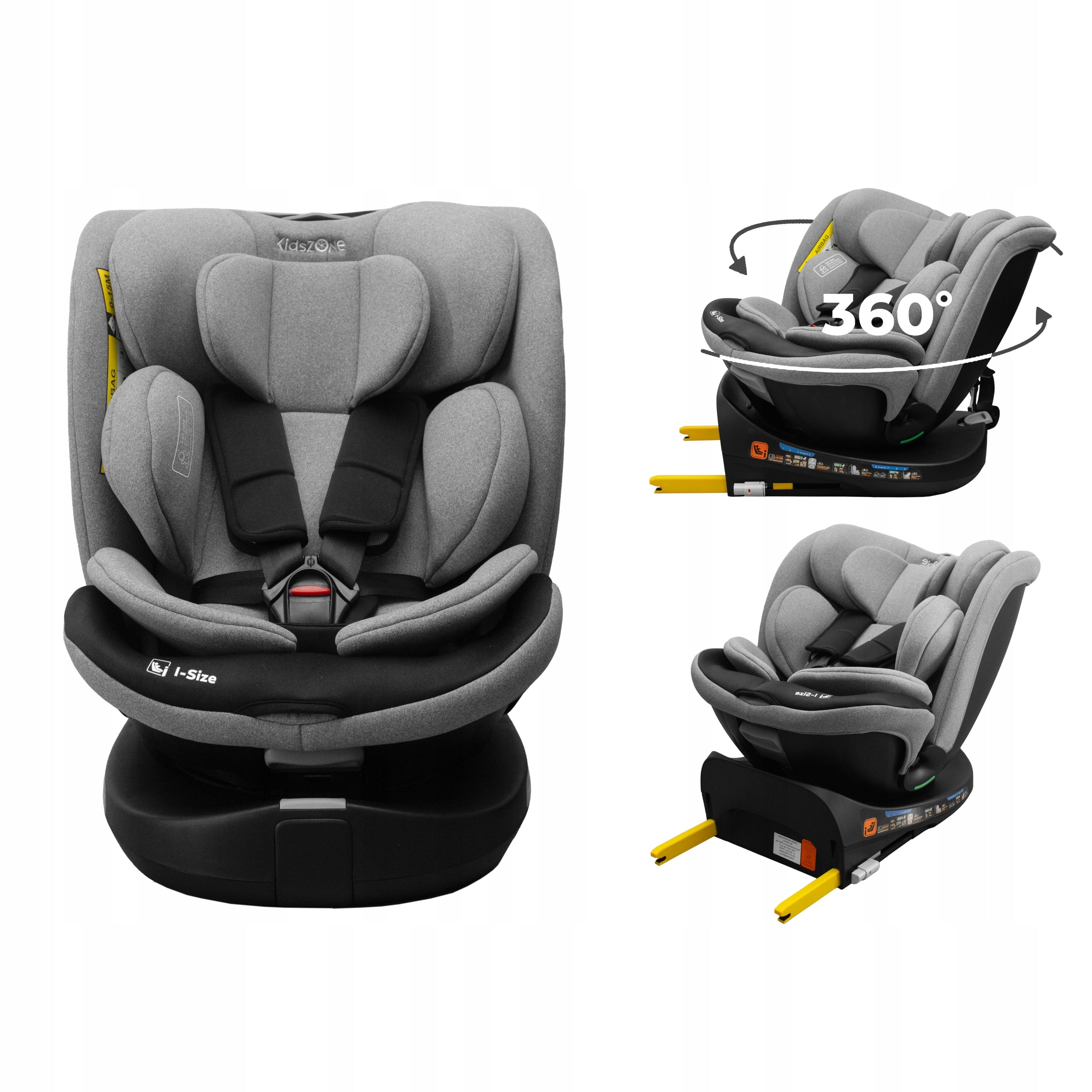 Car seat i-Size 360° ISOFIX 40-150 cm 8-st backrest tilt