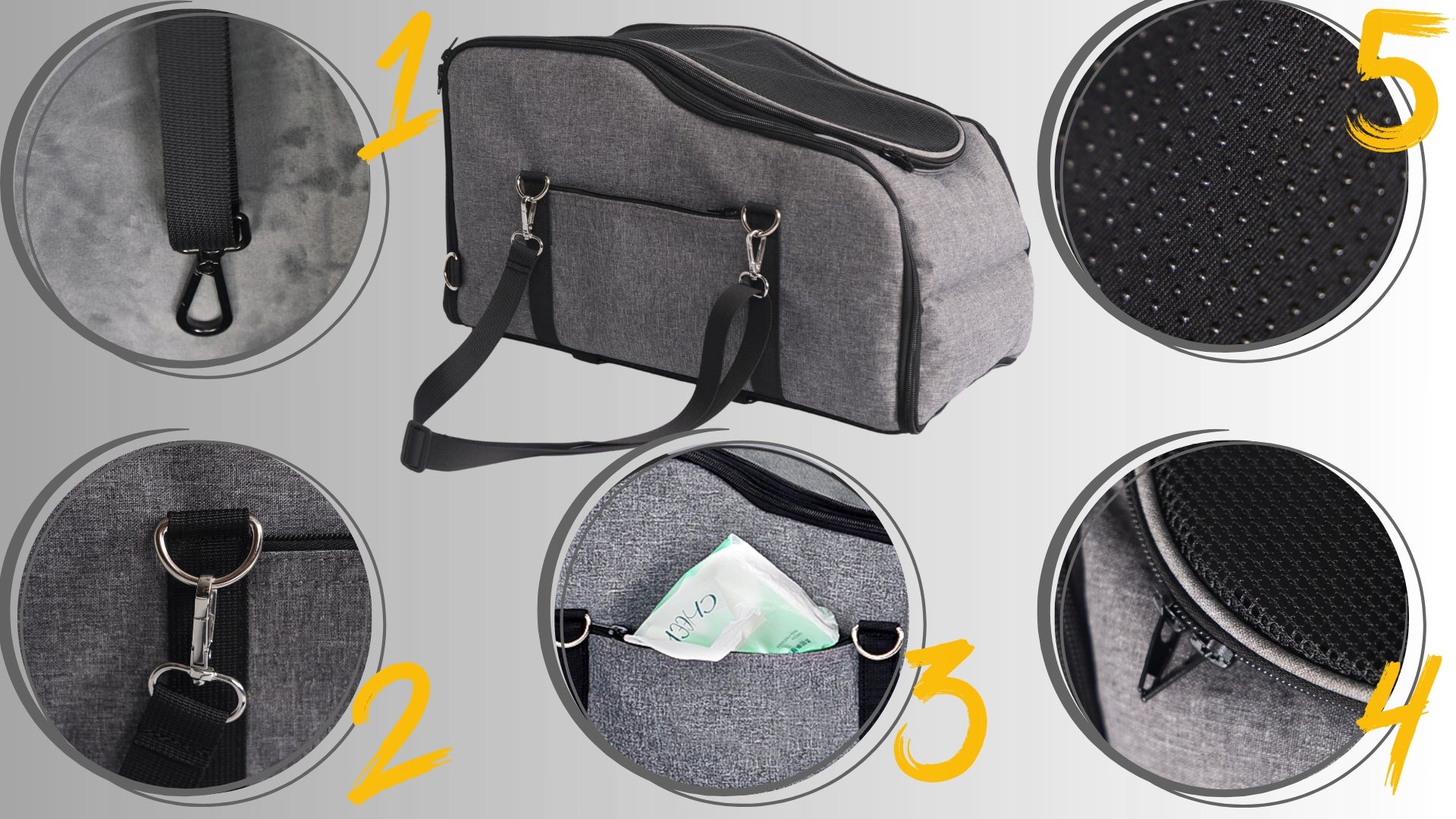 Car seat transporter cat dog bag up to 5kg car seat Kind carrier