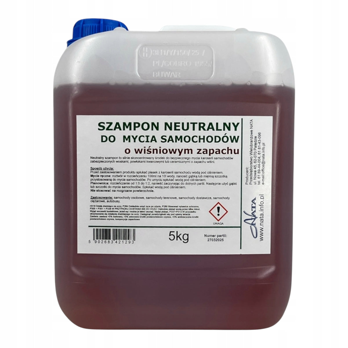 Car shampoo NEUTRAL cherry 5kg ceramic EAN (GTIN) 5902683421293