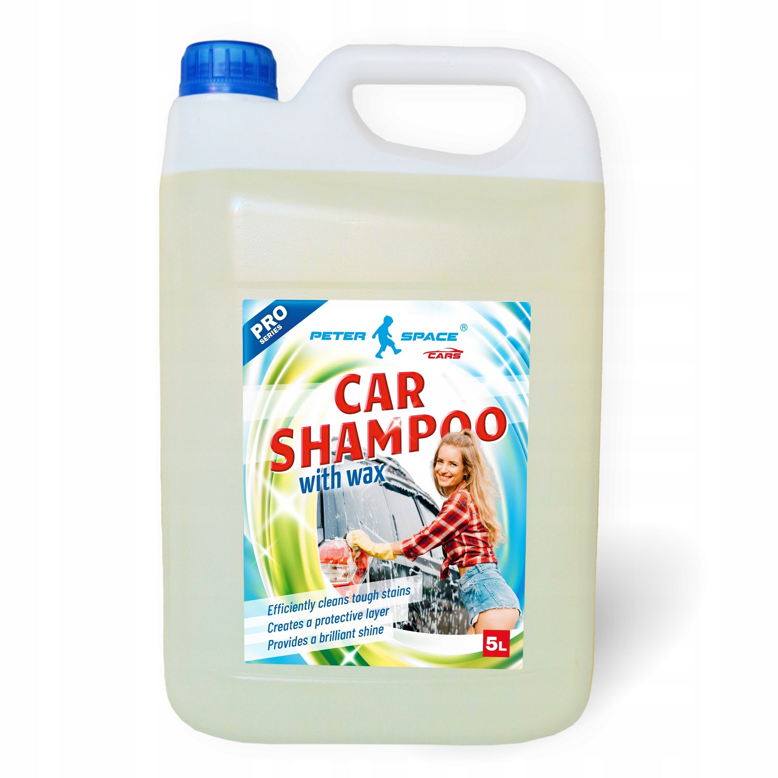 Car shampoo with wax for washing the car 5l Peter Space