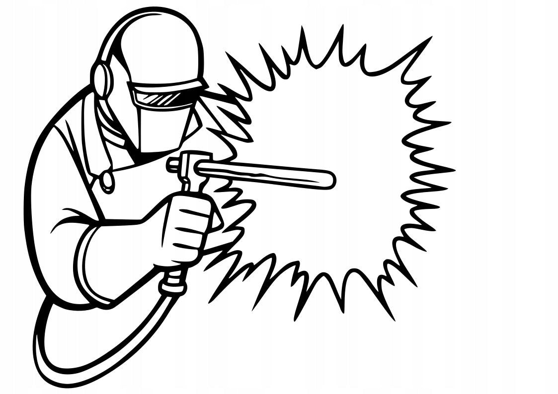 Car sticker helmet laptop glass WELDER 18 x 20,4 cm