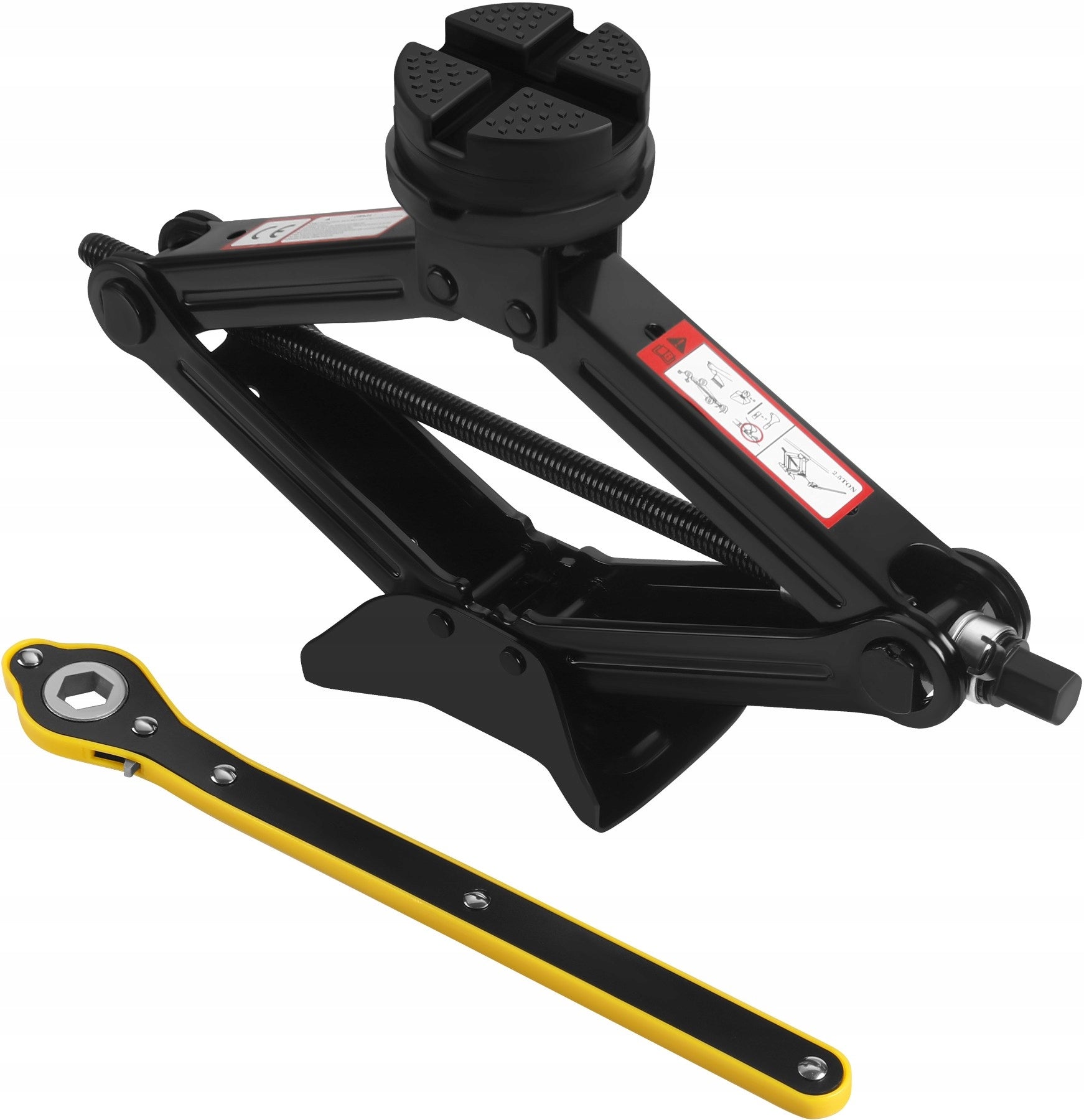 Car trapezoidal lift 2,5T 115-430mm SET + key Minimum lifting height 430 mm