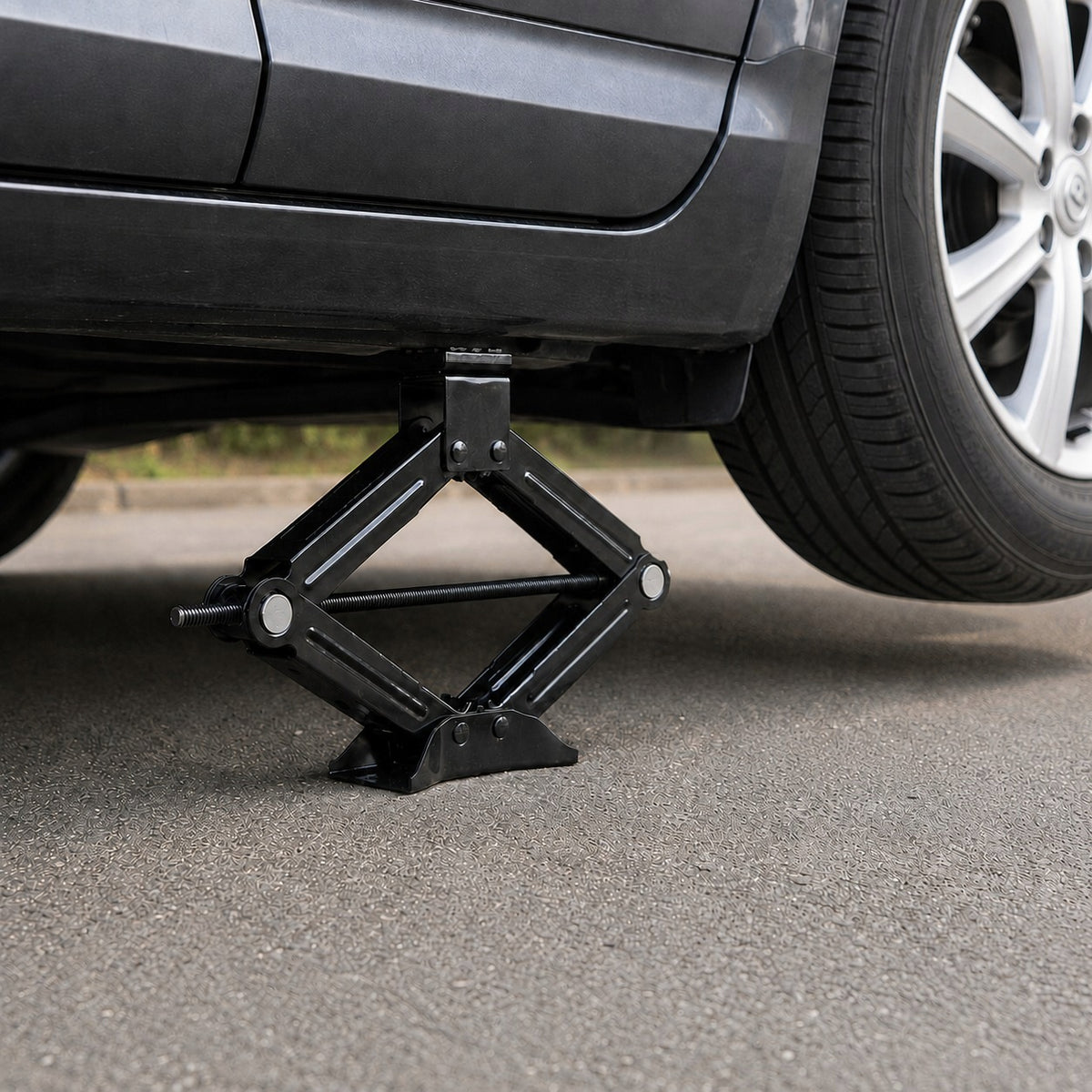 Car trapezoidal lift with protective rubber 1,5 T 110-400 mm Forcekraft Manufacturer code 64167