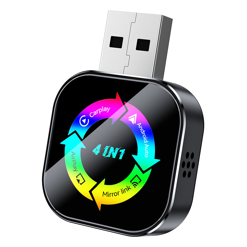 CarPlay Adapter, AirPlay, Android Auto, Mirror Link - 4-in-1