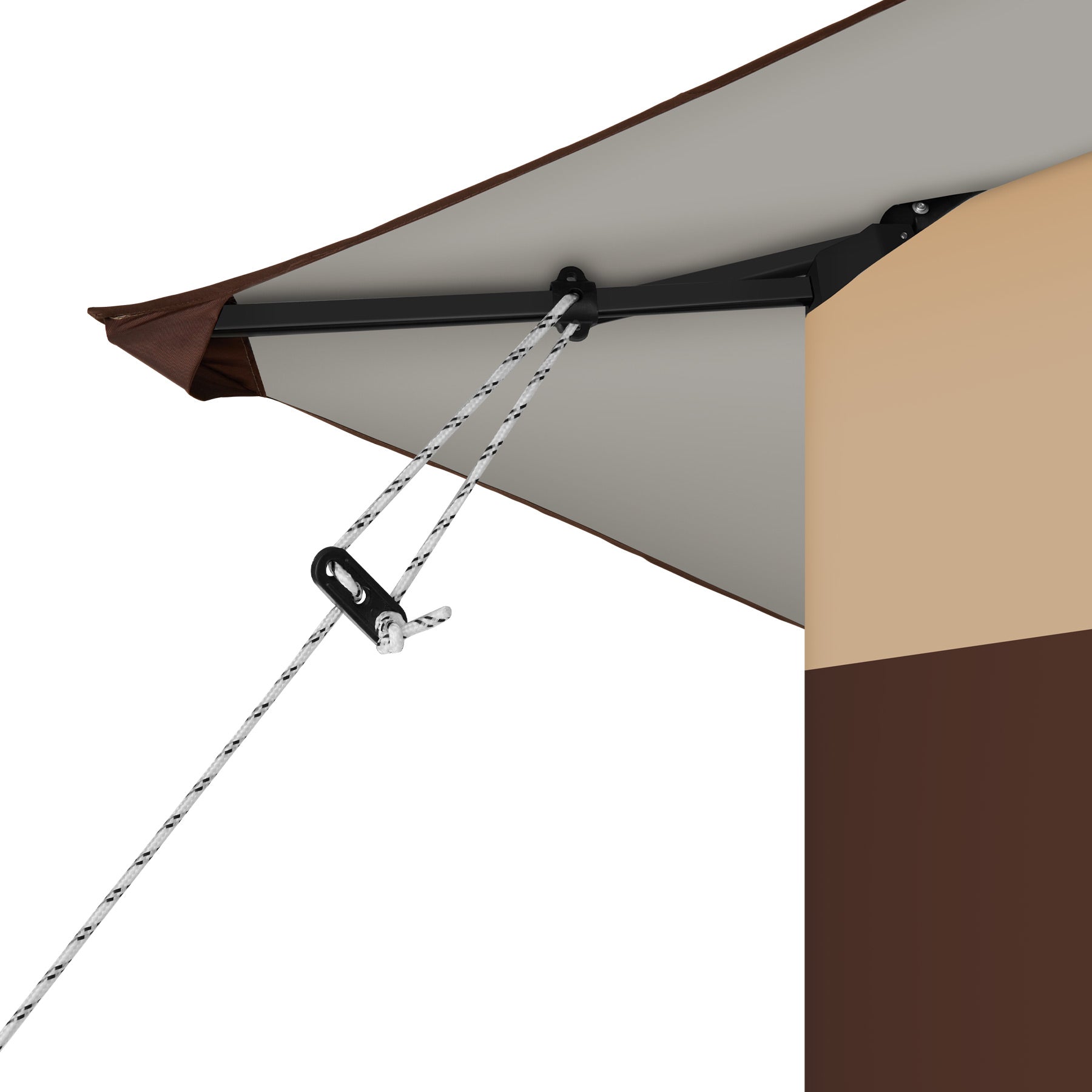 Carabobo Folding Pavilion 3,64x3,64x2,94m Color brown
