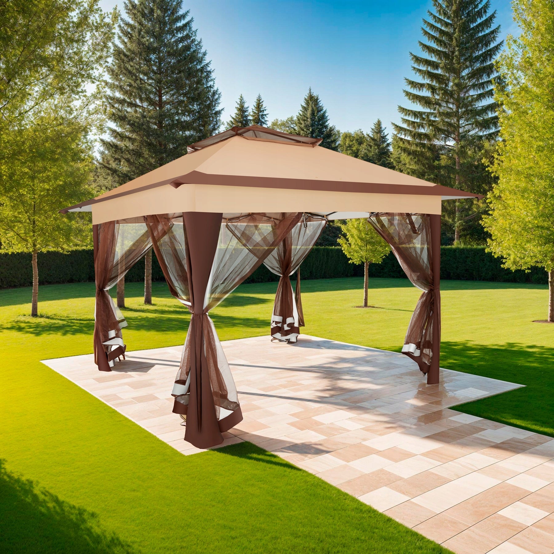 Carabobo Folding Pavilion 3,64x3,64x2,94m Manufacturer TecTake