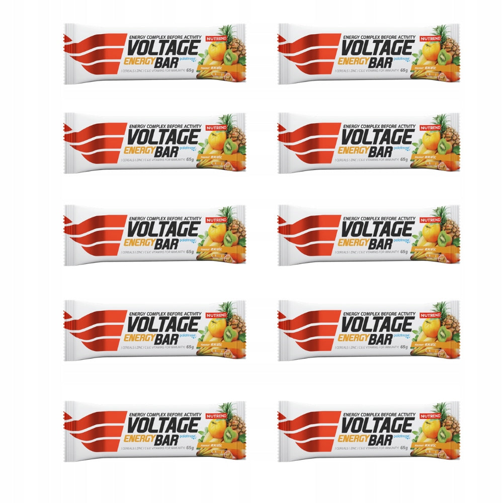 Carbo Bars Nutrend Voltage Energy Bar Tropical Fruit Flavor 65g