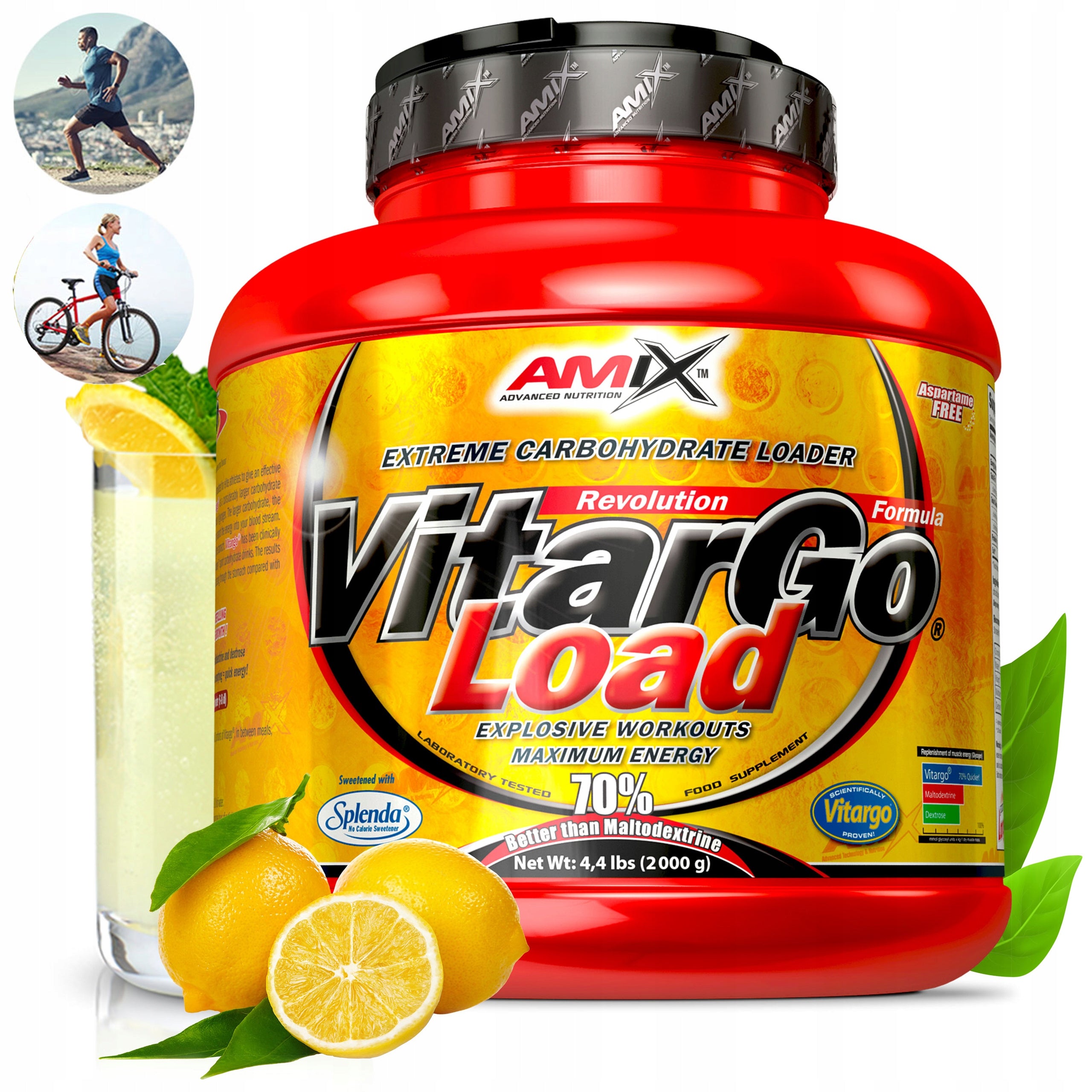 Carbohydrates Vitargo 2 kg taste orange carbo isotonic energy glycogen