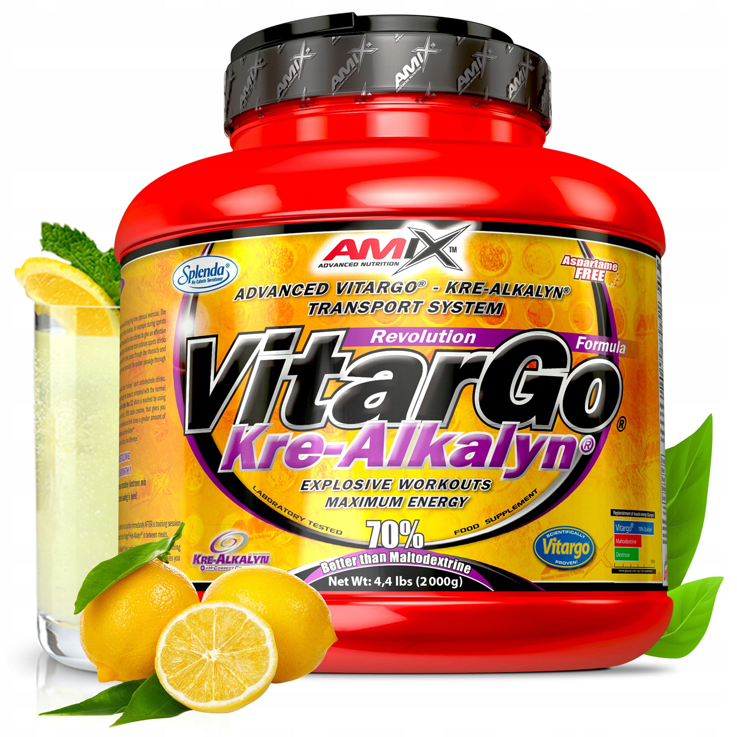 Carbohydrates with buffered creatine 4 g energy strength regeneration glycogen