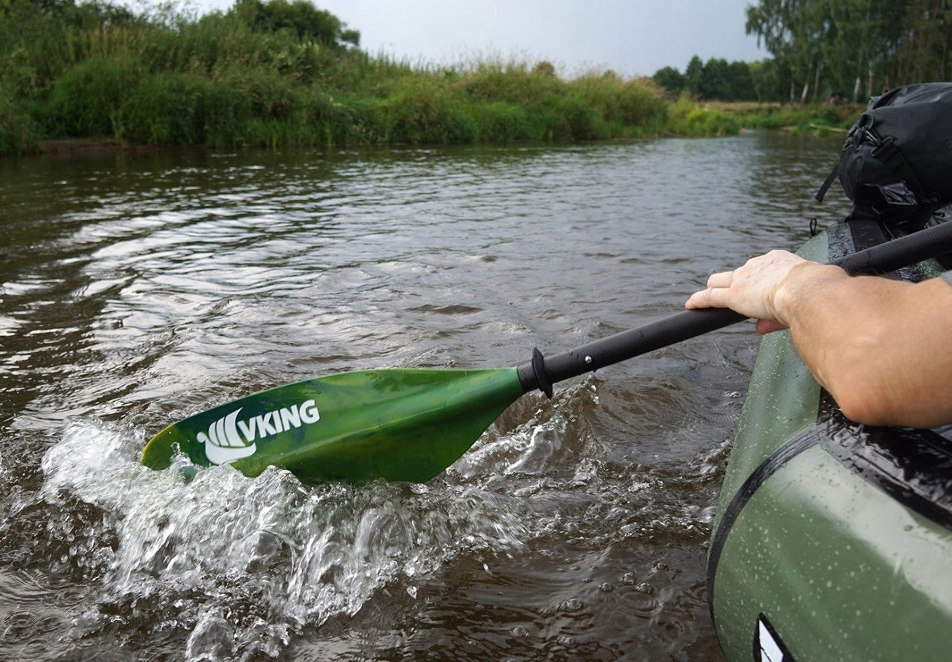 Carbon Folding Paddle Carbon Glass Four Piece 220 Strong Packraft Brand Vking