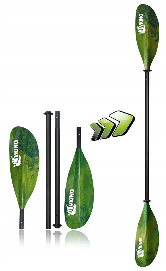Carbon Folding Paddle Carbon Glass Four Piece 220 Strong Packraft Model Vking220C-carbon-czteroczęściowe
