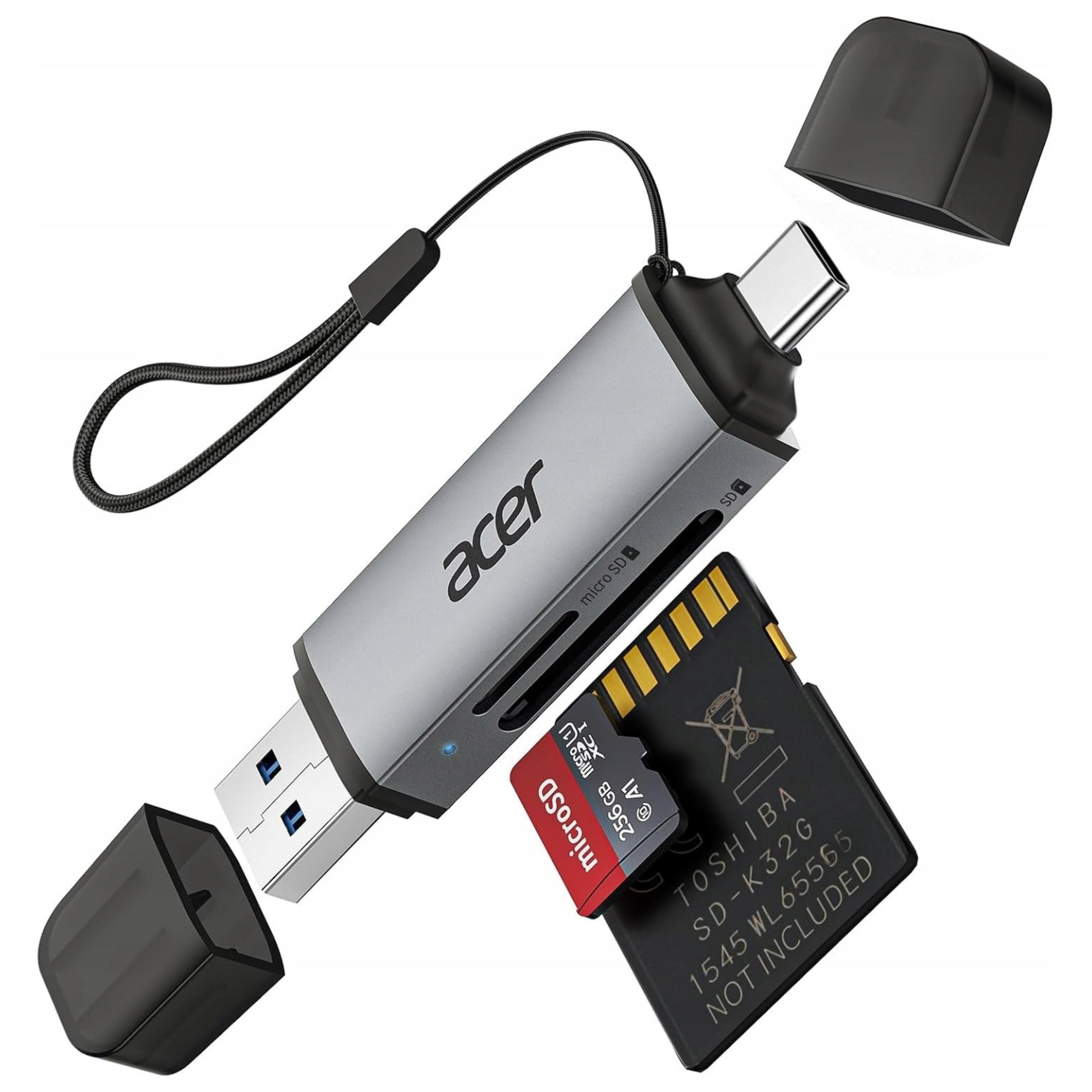 Card Reader Acer USB-C 3.0 SD MicroSD iPhone 15 5Gbps