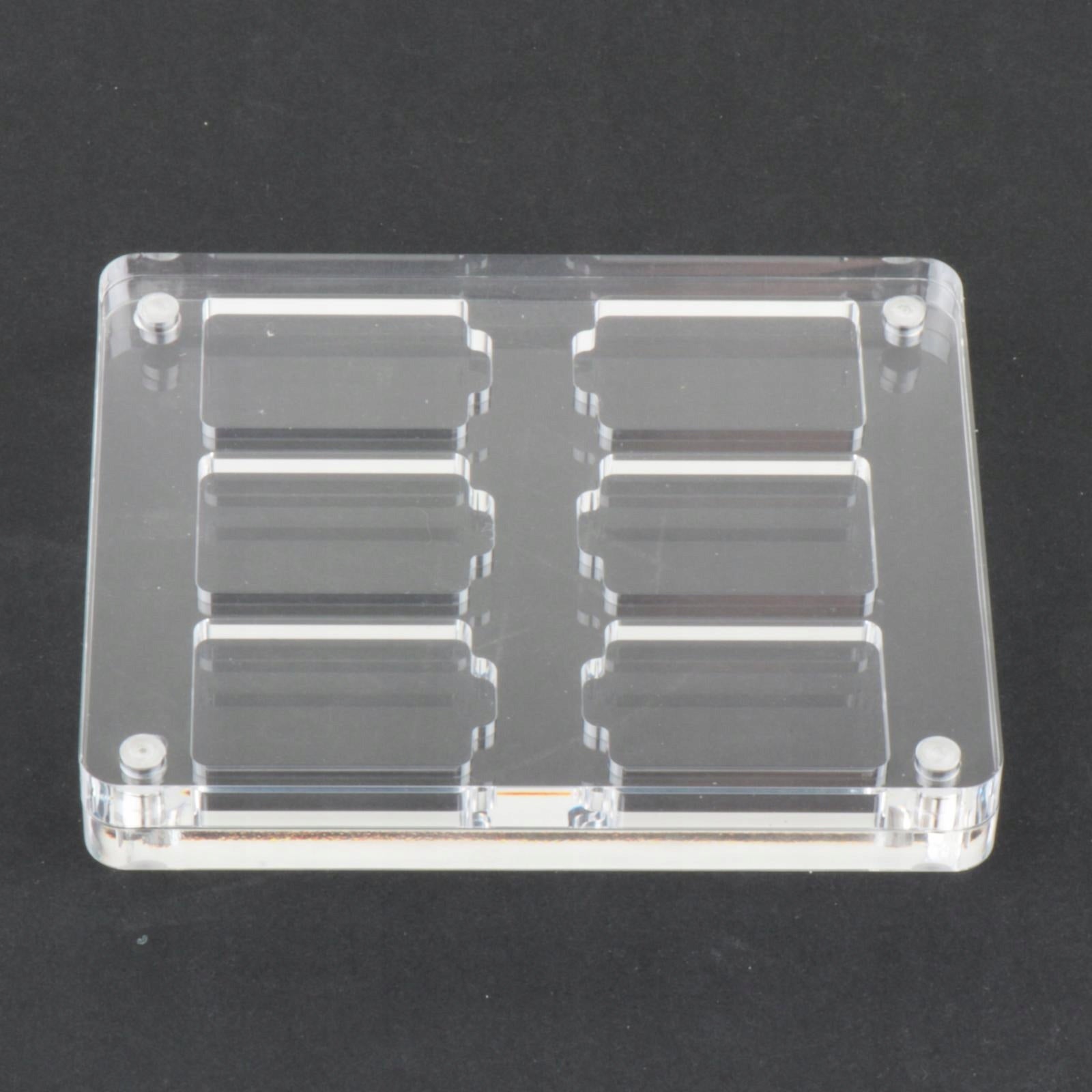 Card Slot Storage Case Holder Convenient Game Cards Storage Memory Square Model Transparent Acrylic Card Slot Storage Case Holder