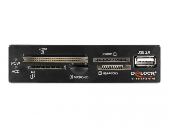 Card reader 3.5? USB 2.0 with 5 slots + 1x USB 2.0 Type-A Ż Delock 91708 Manufacturer code 91708