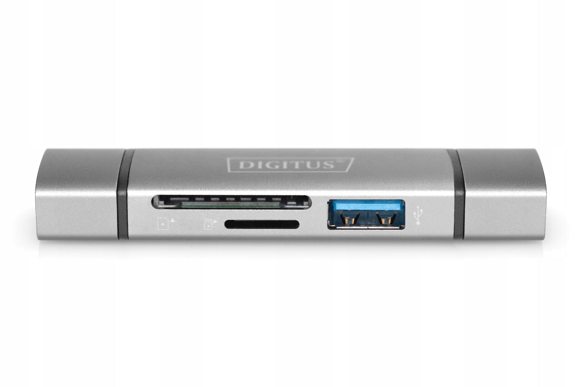 Card reader DIGITUS 3-port USB-C/ USB 3.0 SD Micro SD HQ grey Manufacturer Digitus