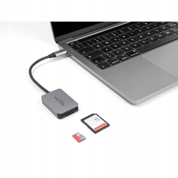 Card reader Delock USB-C 3.2 Gen 1 SD/microSD grey Manufacturer Delock