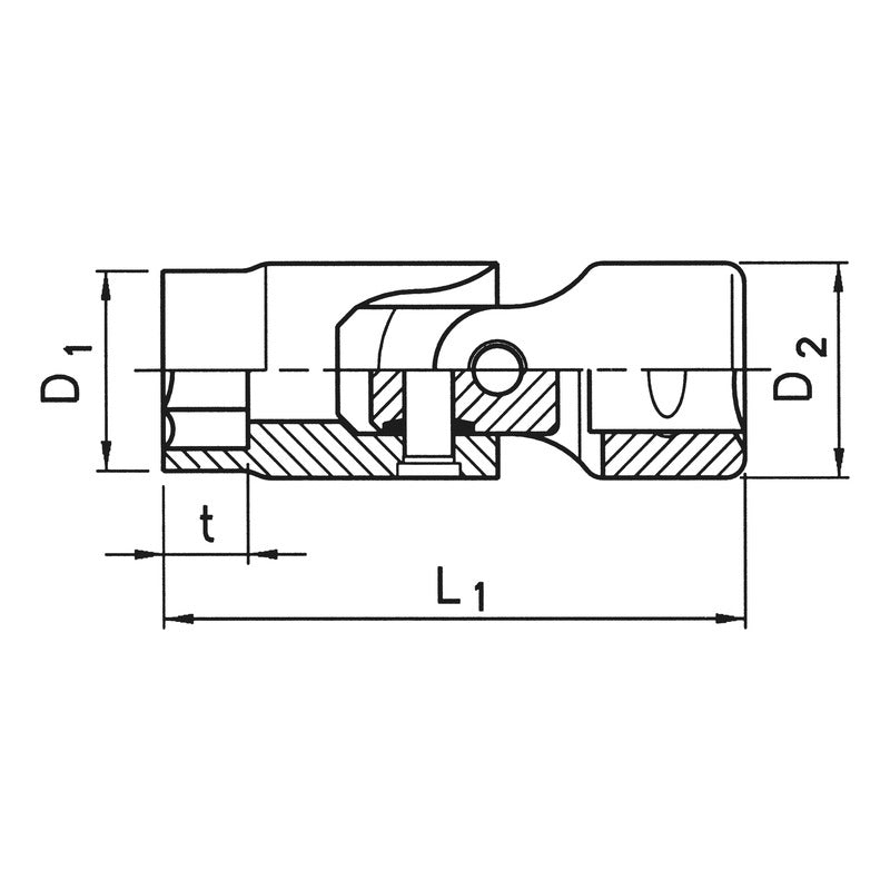 Cardan Joint Tip 3/8" CAP 3/8 INCH WITH CARDAN JOINT SW11 Packaging status original