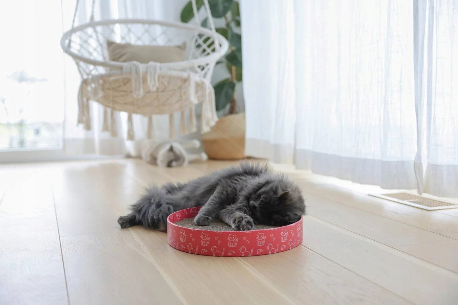 Cardboard Scratcher Cat Bed Round 34x34x5,5cm Brand Kerbl