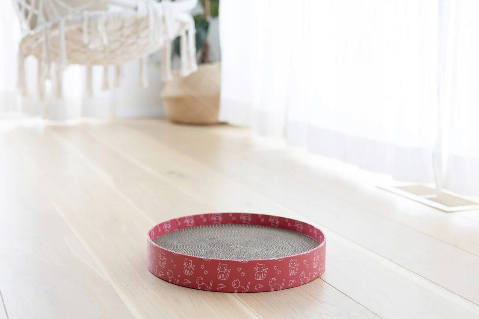 Cardboard Scratcher Cat Bed Round 34x34x5,5cm Product width 34 cm