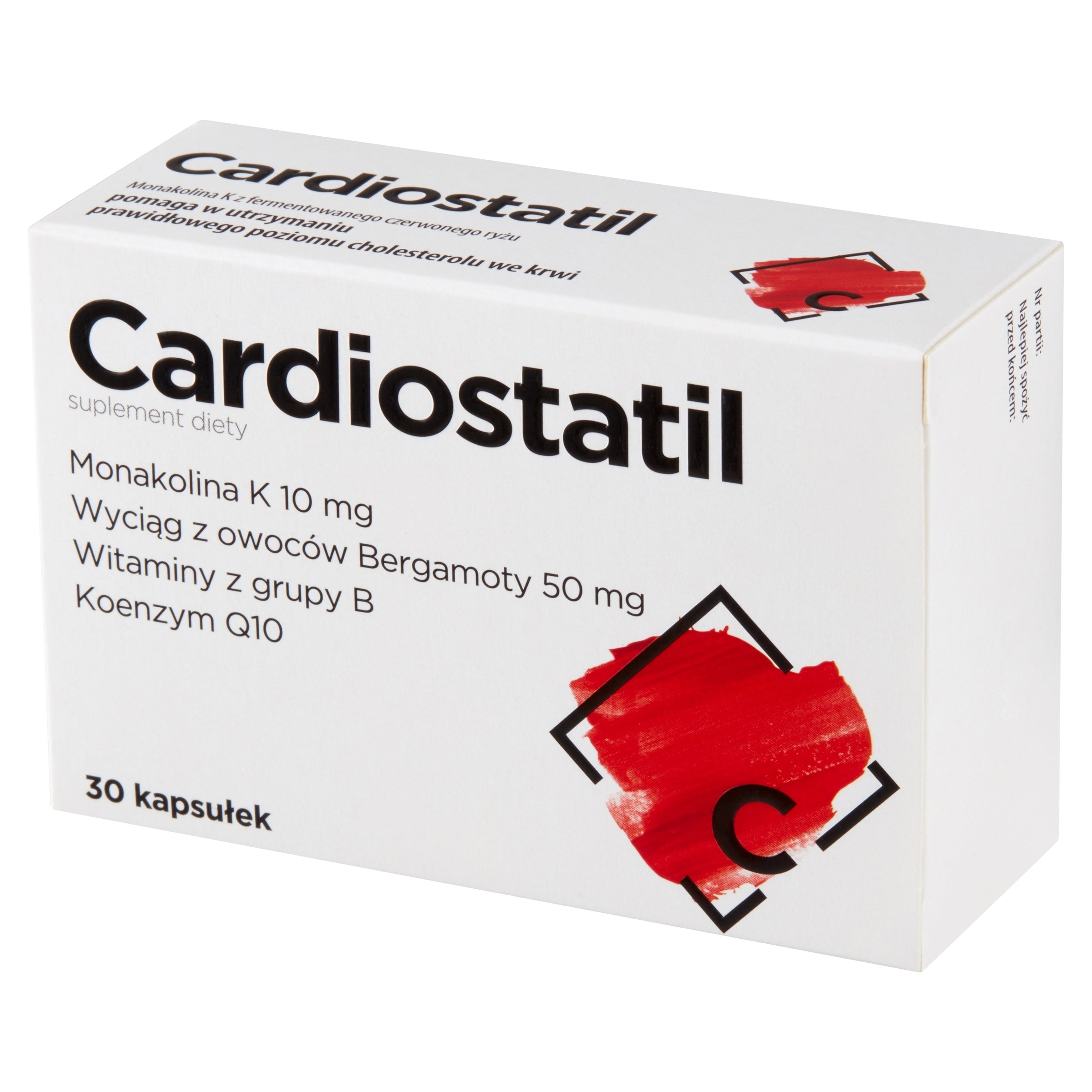 Cardiostatil 30 capsules monacolin K Medical device no