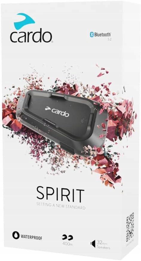 Cardo Spirit SPRT0001 MOTORCYCLE INTERCOM 1 BLUETOOTH HELMET