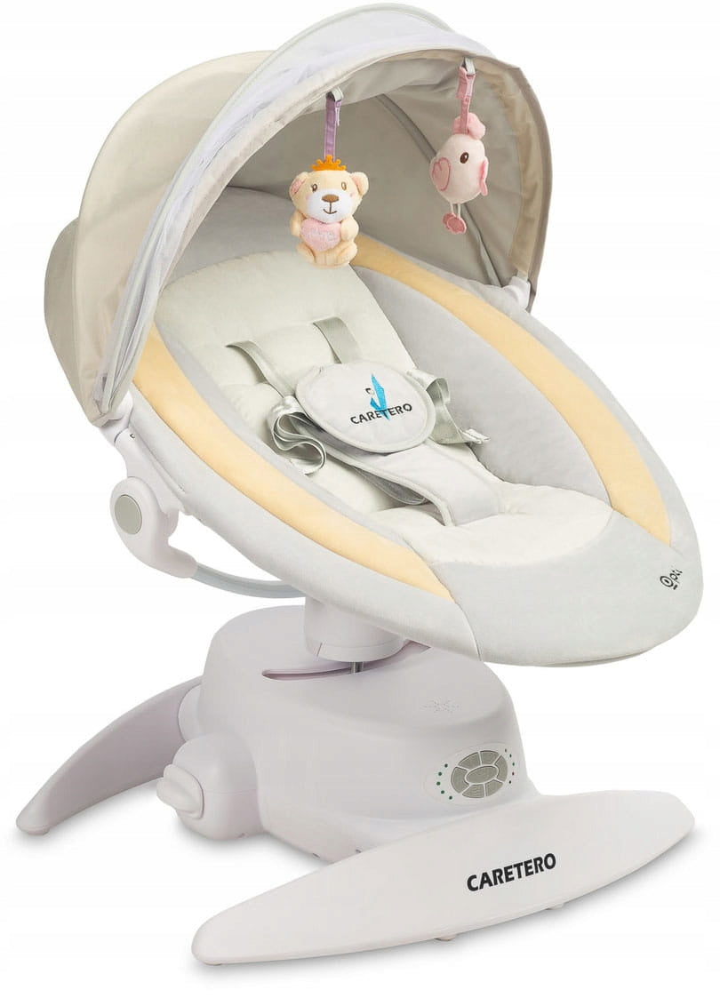 Caretero Opti - Multifunctional Rotating Baby Rocker Sun Lounger Beige