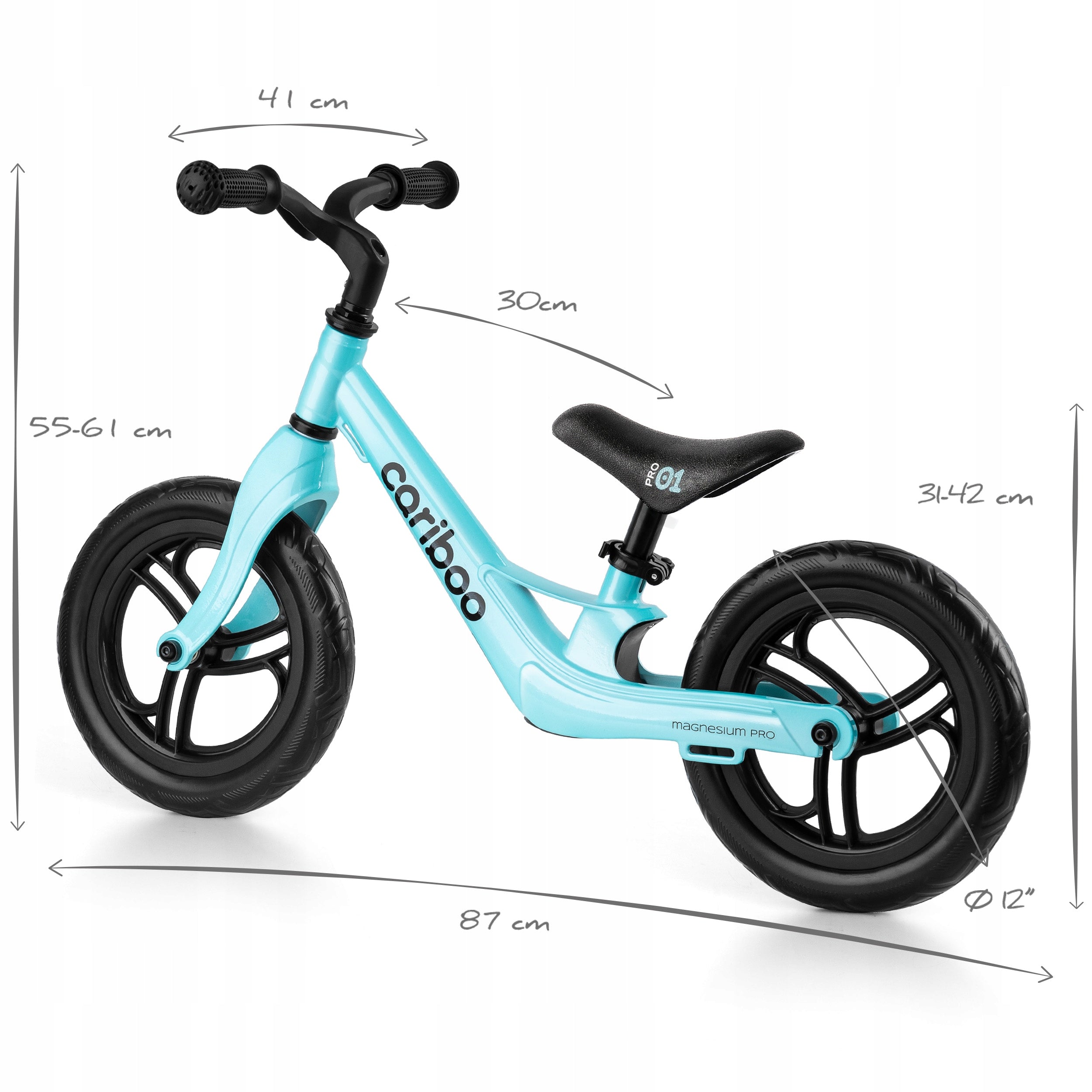 Cariboo Magnesium Pro Balance Bike (Blue) Manufacturer code CA-MP-B