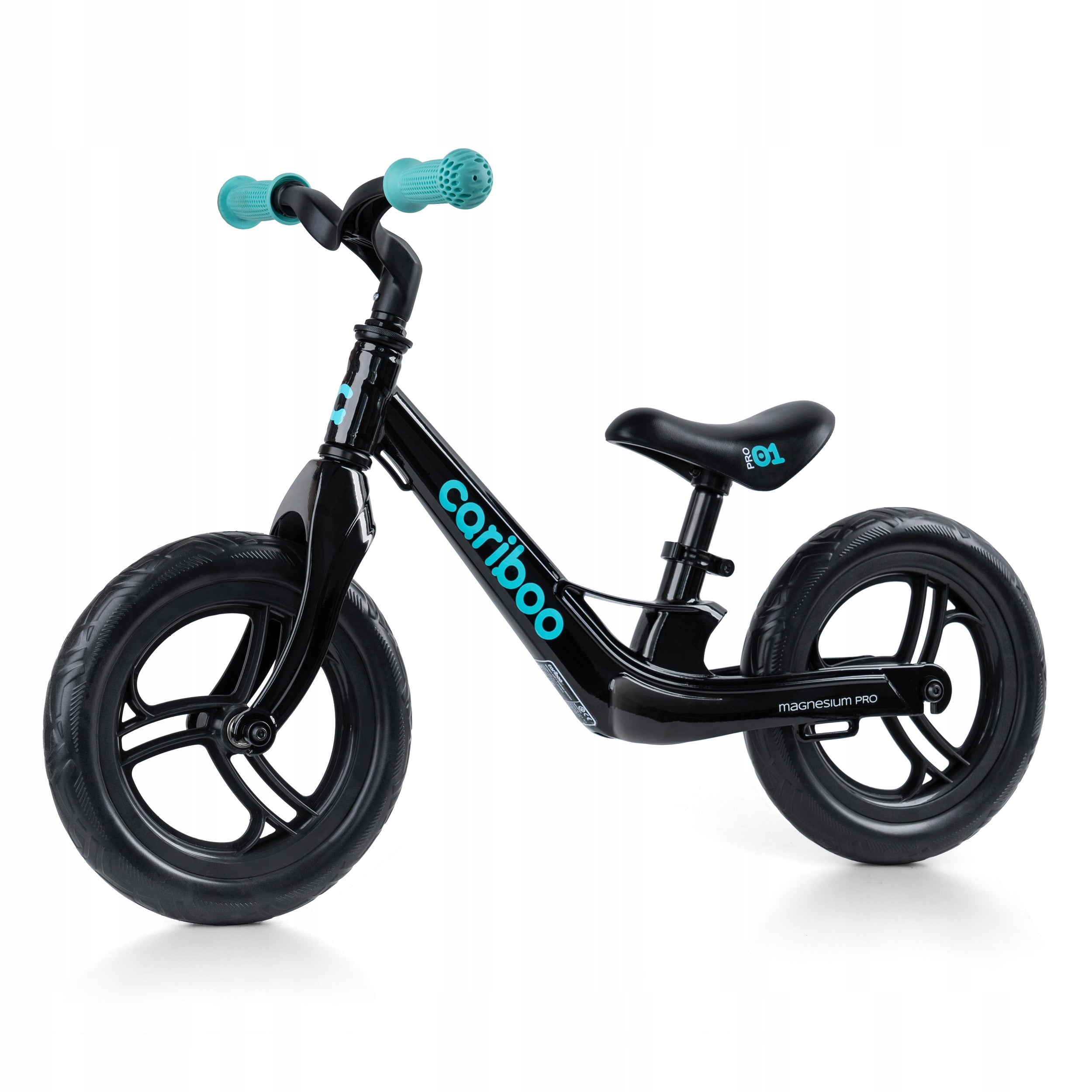 Cariboo Magnesium Pro balance bike (black and turquoise)