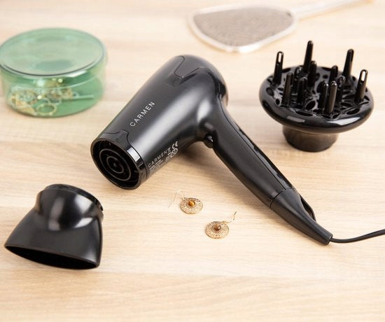 Carmen HD1695 - Hairdryer - 1700W - Diffuser Function Coolshot (117) Brand Carmen