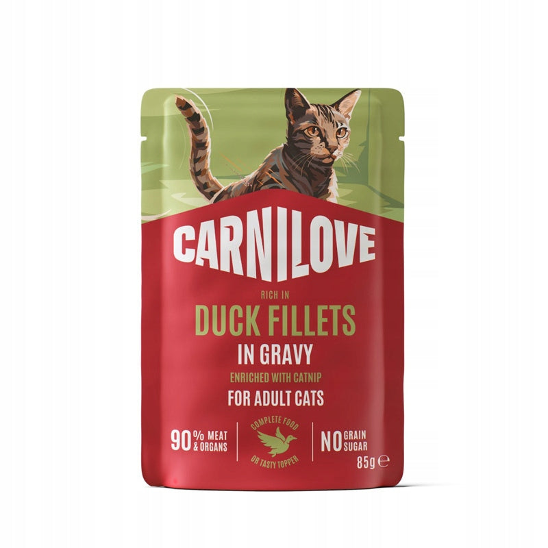 Carnilove Cat Pouch Wet Cat Food Duck Fillet in Sauce 85 g