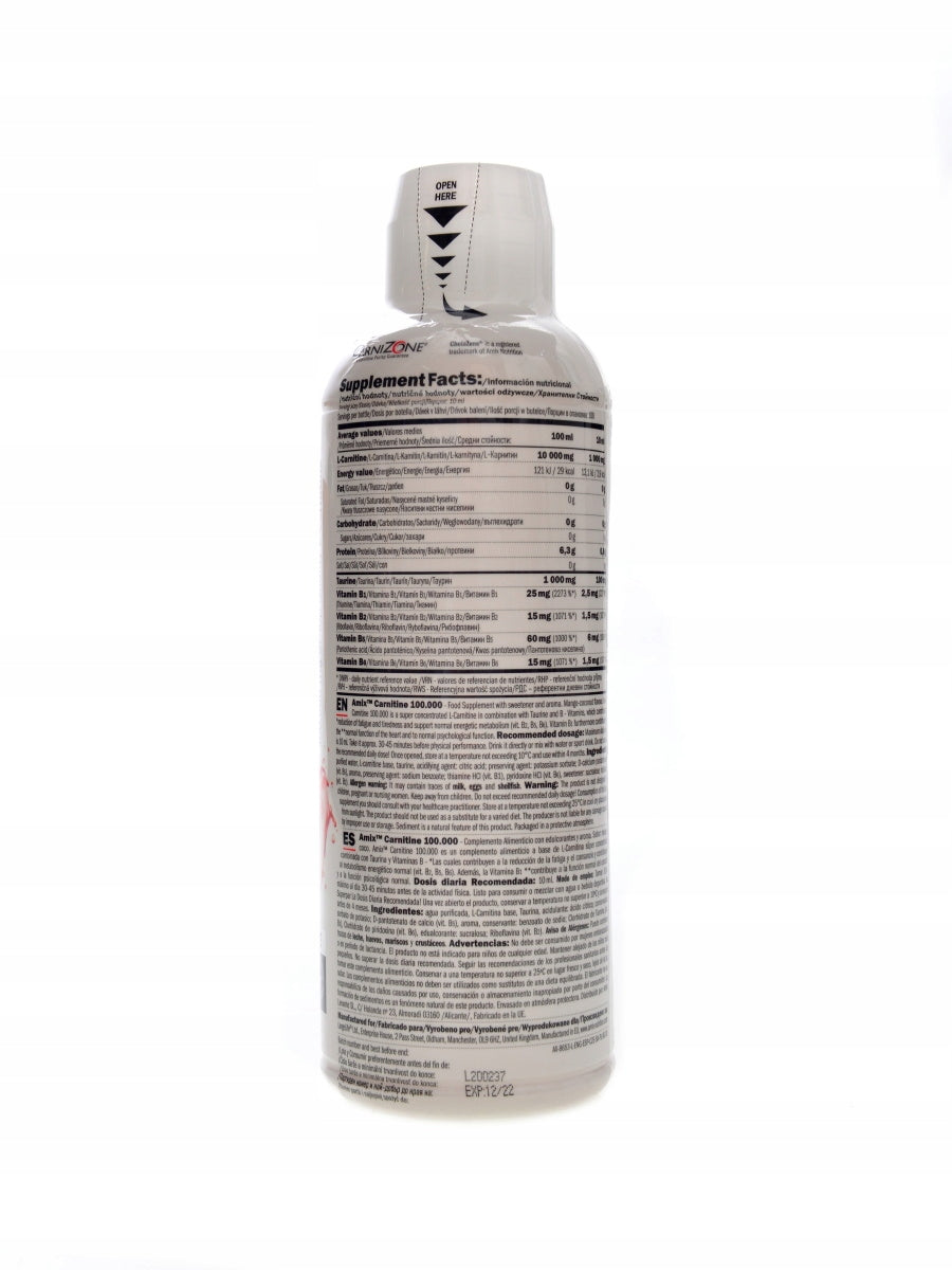 Carnitine 100000mg carnizone 2 x 1000 ml citron limeta DUOPACK Expiration date at least six months from the date of purchase