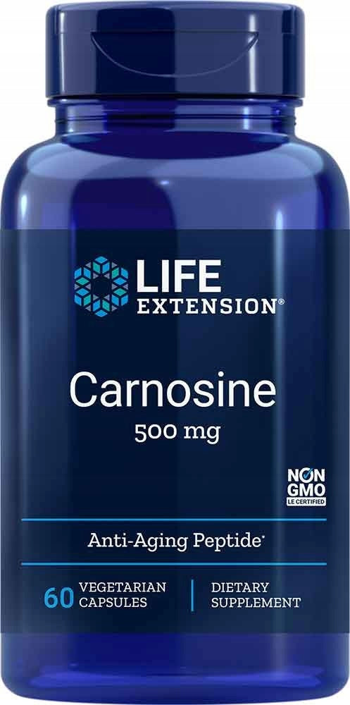 Carnosine Life Extension antioxidant cell health 60 capsules