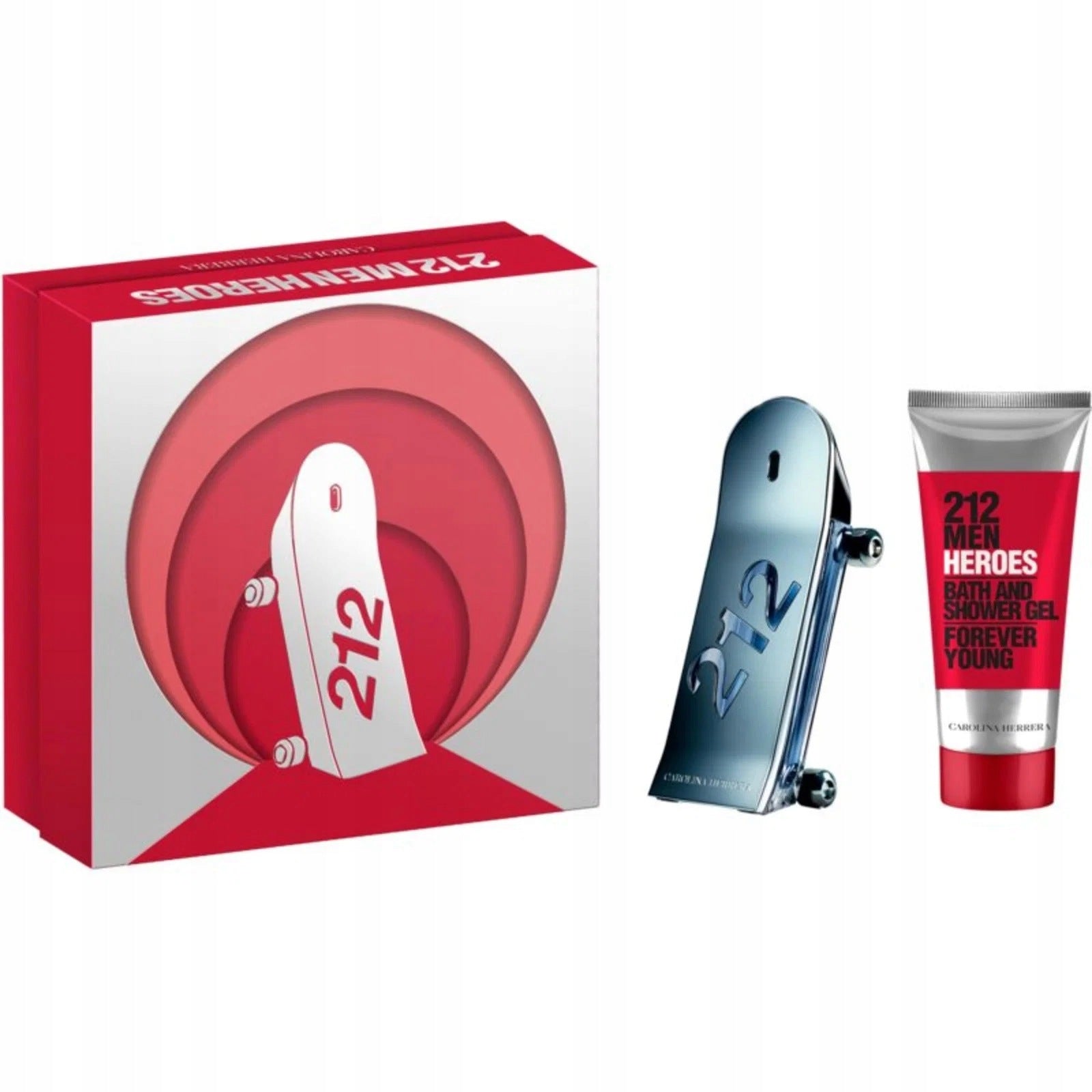 Carolina Herrera 212 Heroes set: EDT 90 ml + shower gel 100 ml