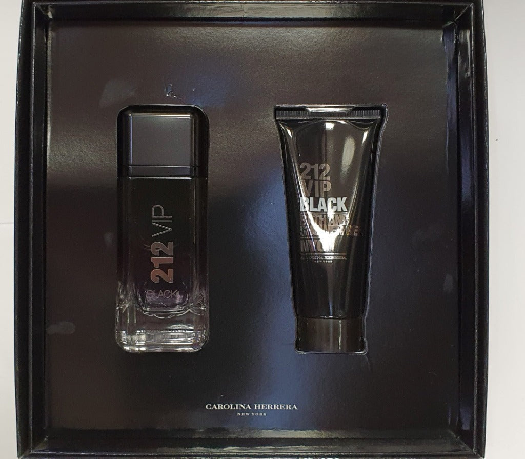 Carolina Herrera 212 VIP Black Men 100 ml EDP+100 ml SG vintage prem. 2017 Manufacturer code 7166 (2017 r. prod.)